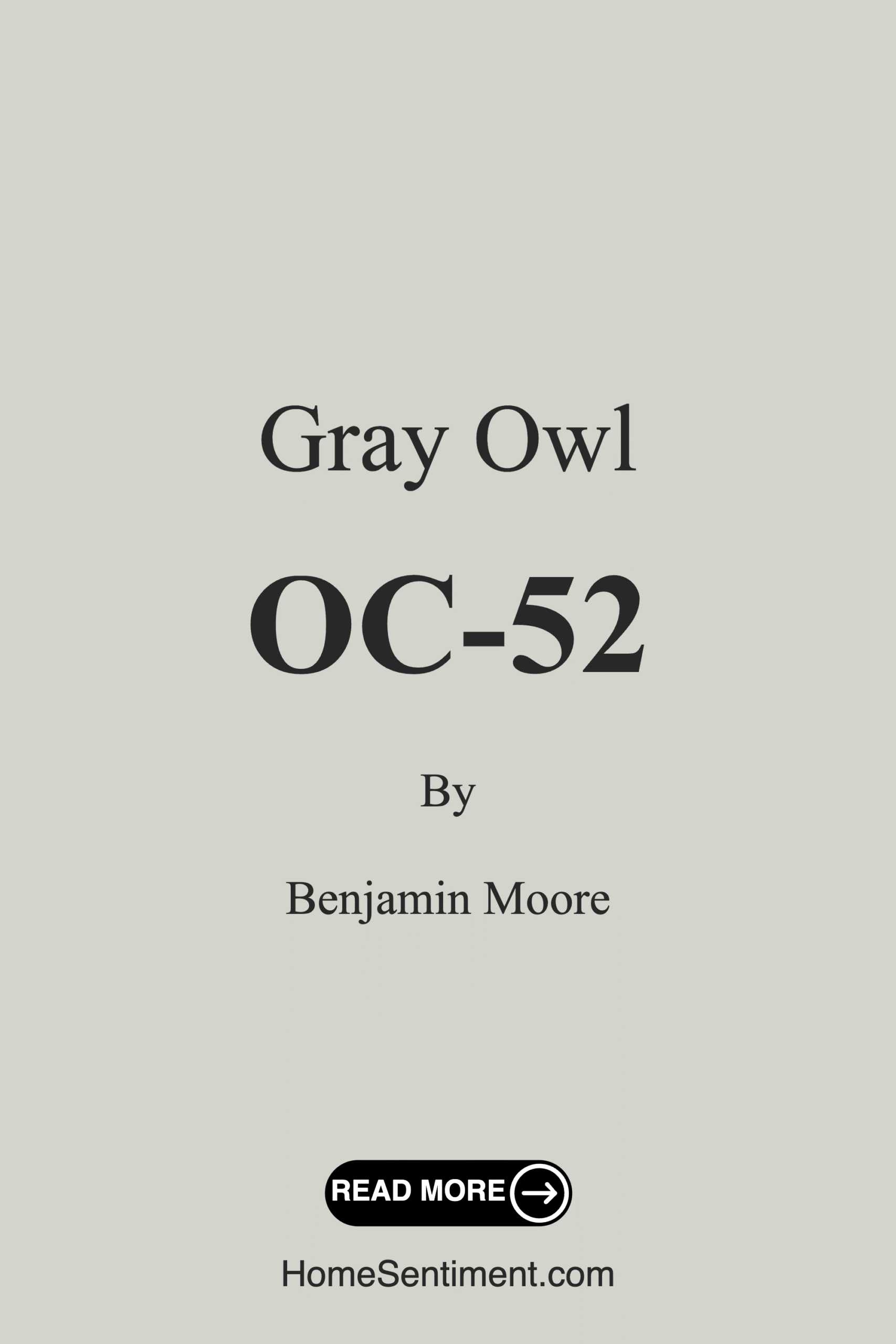 Gray Owl OC-52 by Benjamin Moore
