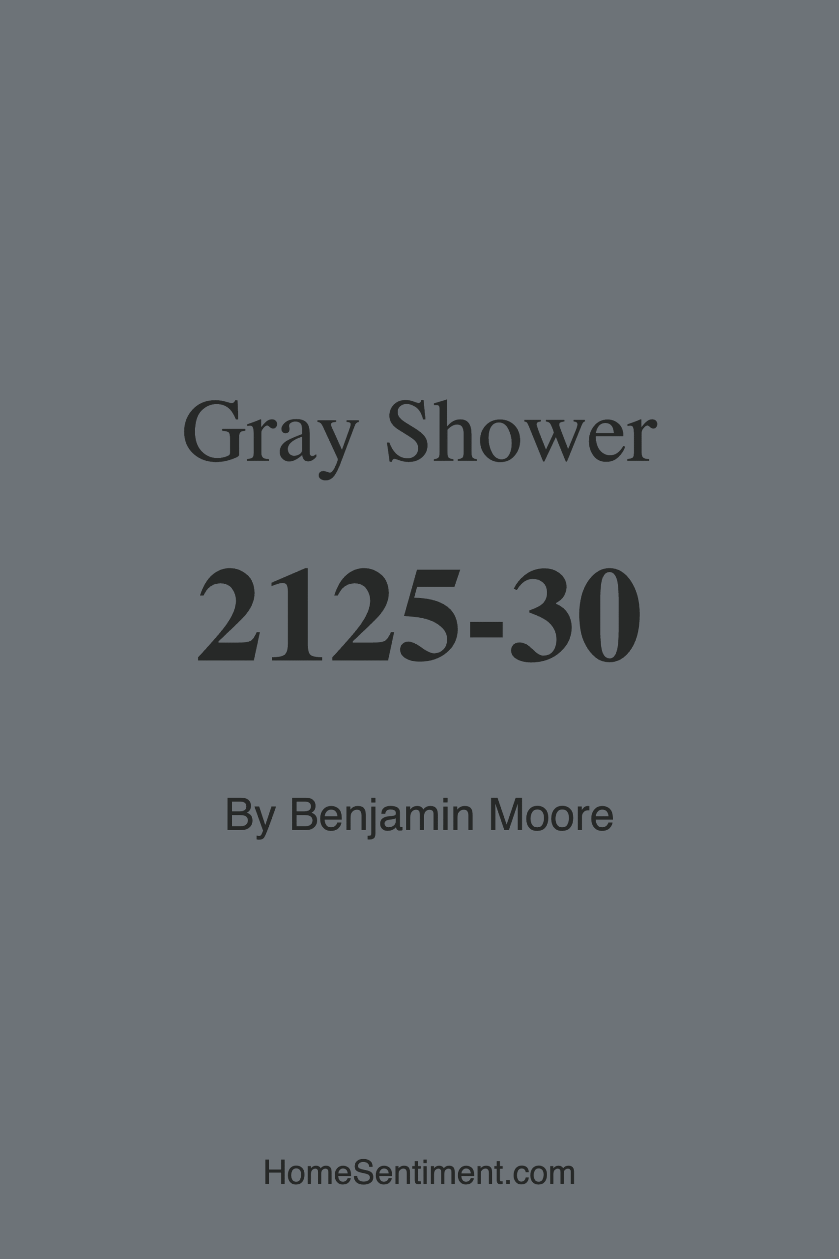 Gray Shower 2125-30 by Benjamin Moore