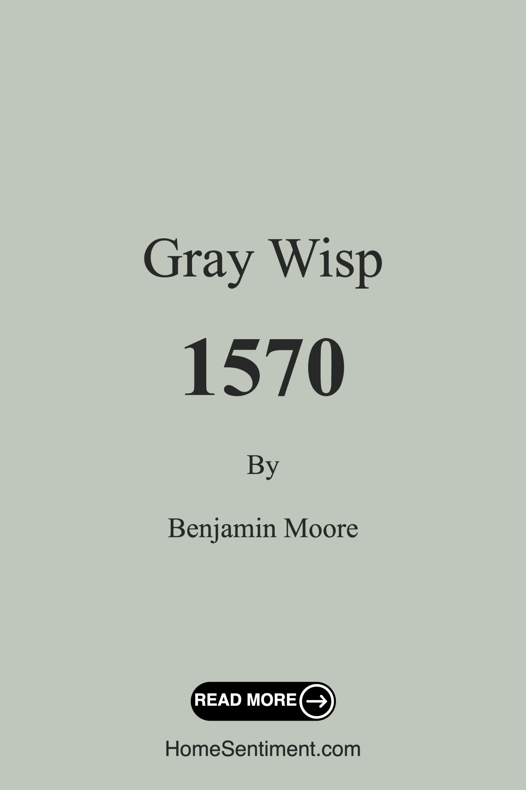 Gray Wisp 1570 by Benjamin Moore