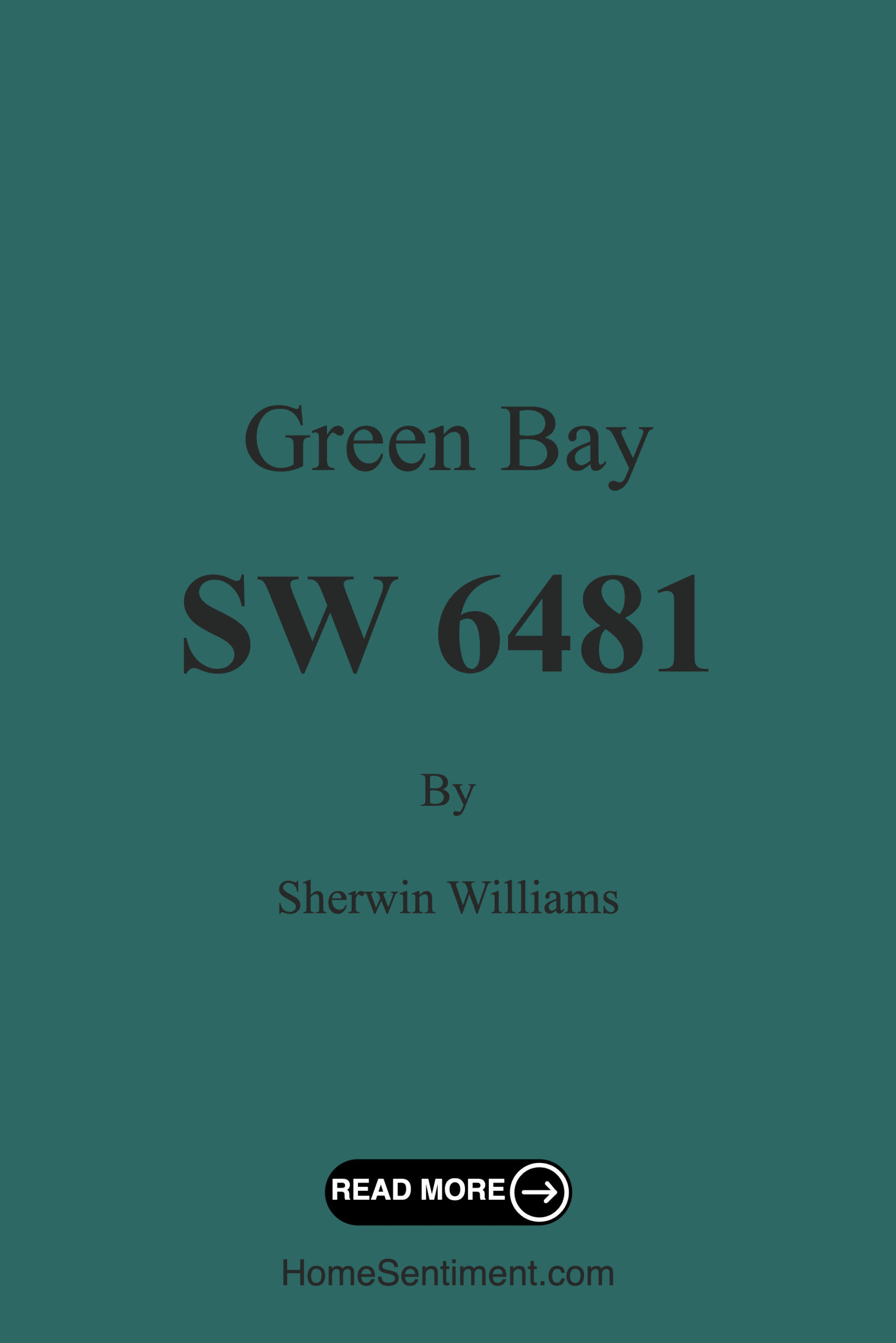 Green Bay SW 6481 by Sherwin Williams