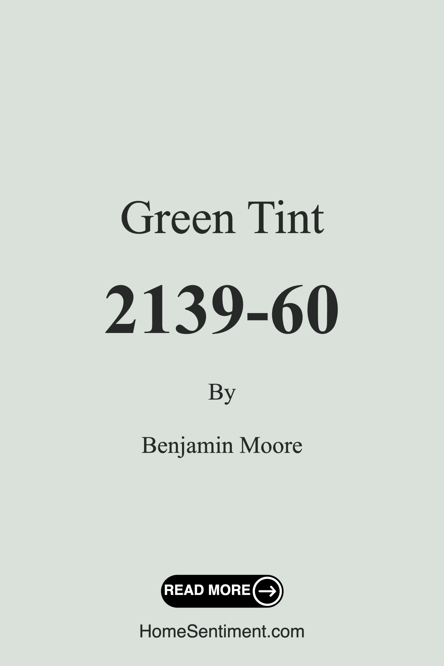 Green Tint 2139-60 by Benjamin Moore