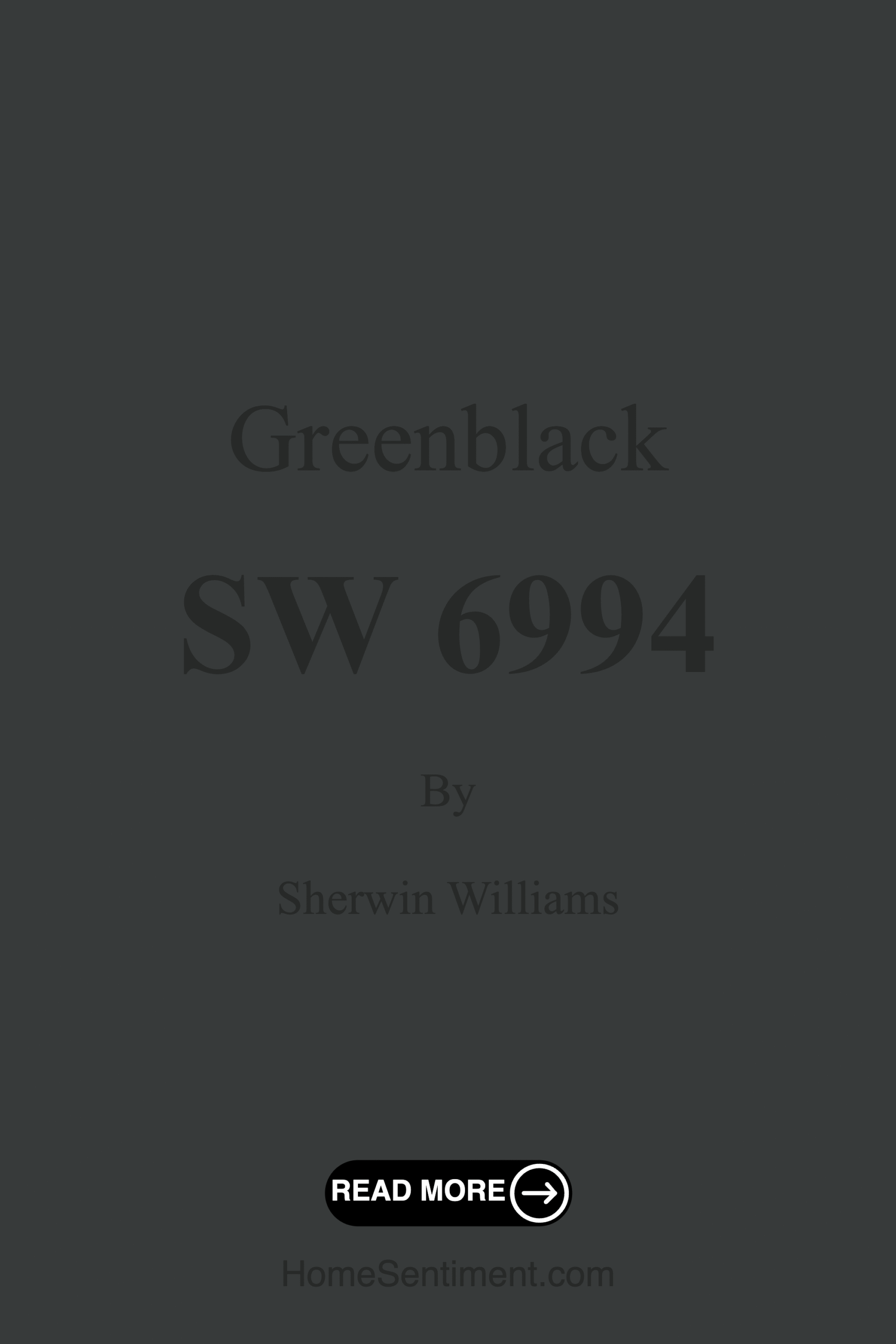Greenblack SW 6994 by Sherwin Williams
