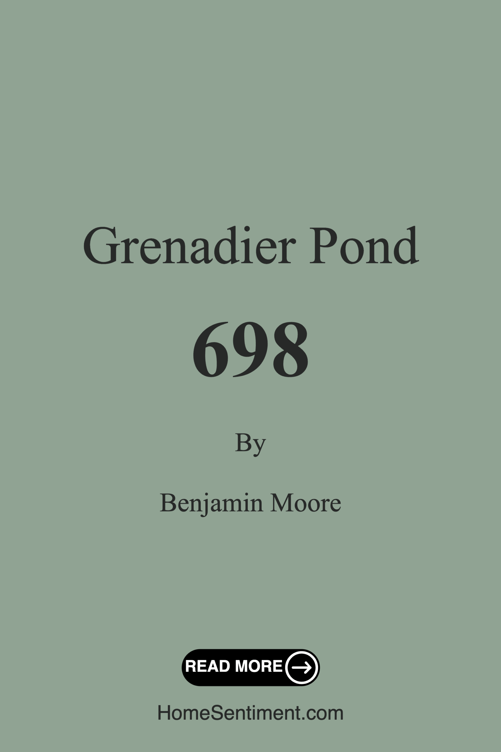 Grenadier Pond 698 by Benjamin Moore