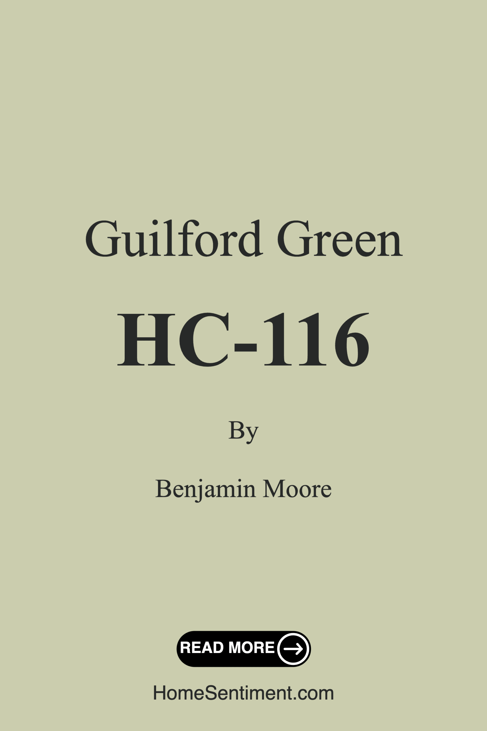 Guilford Green HC-116 by Benjamin Moore
