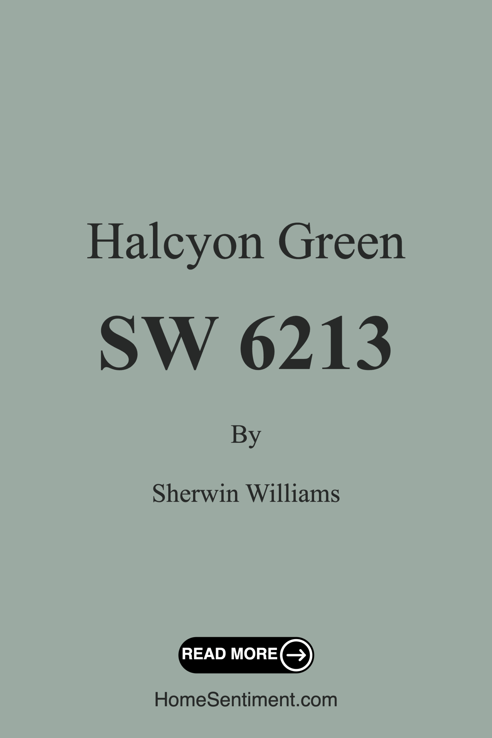 Halcyon Green SW 6213 by Sherwin Williams