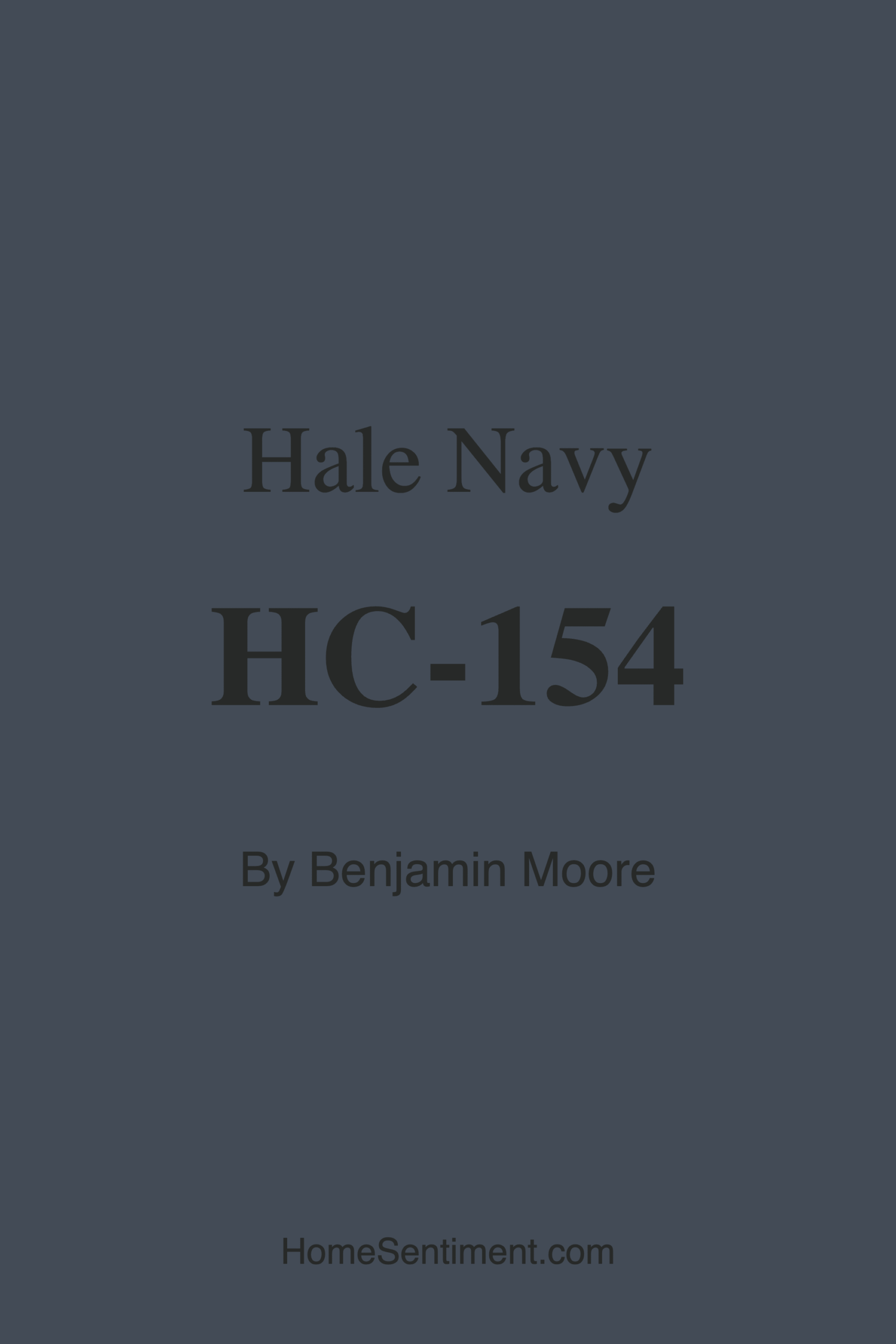 Hale Navy HC-154 by Benjamin Moore