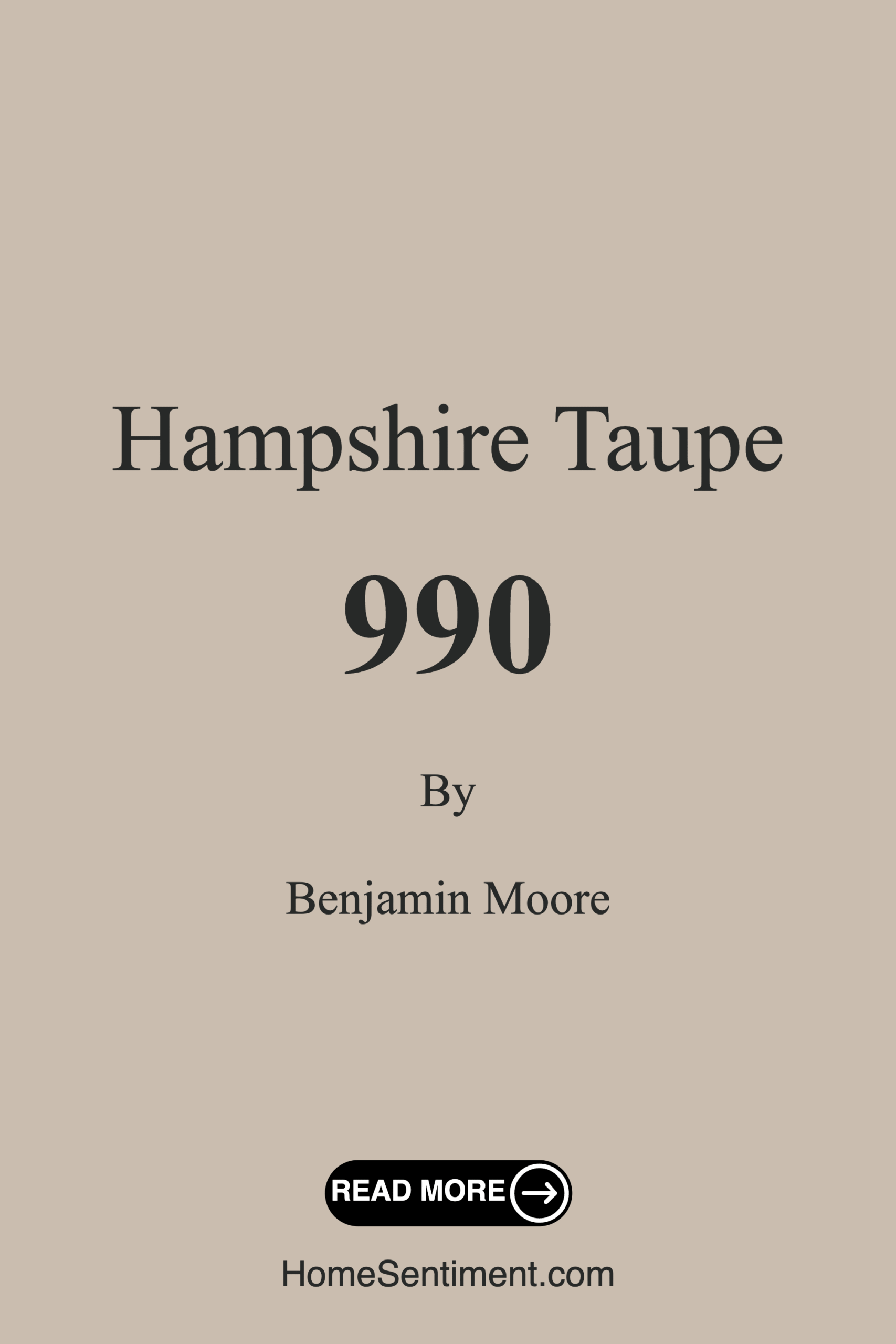 Hampshire Taupe 990 by Benjamin Moore