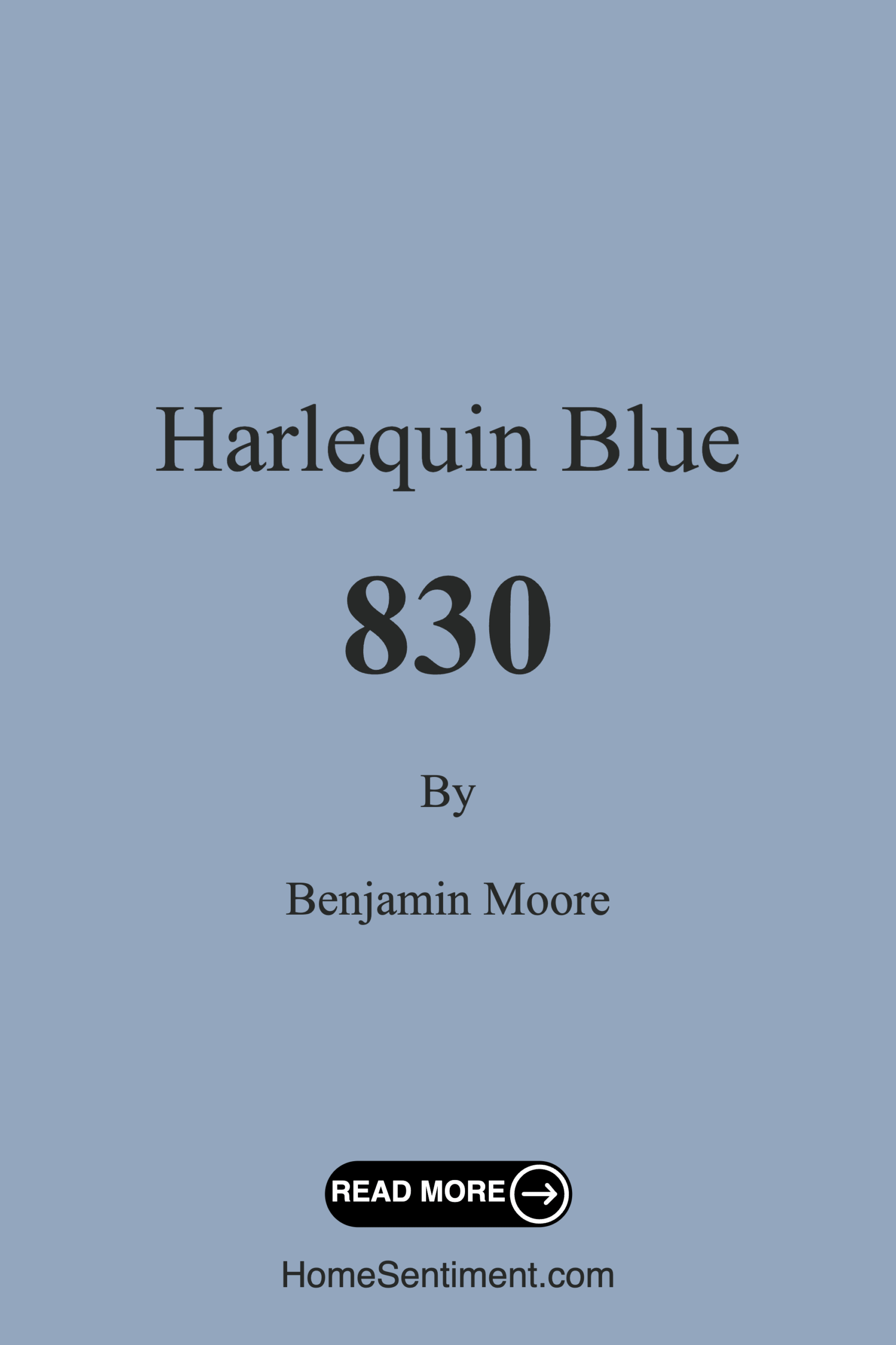 Harlequin Blue 830 by Benjamin Moore