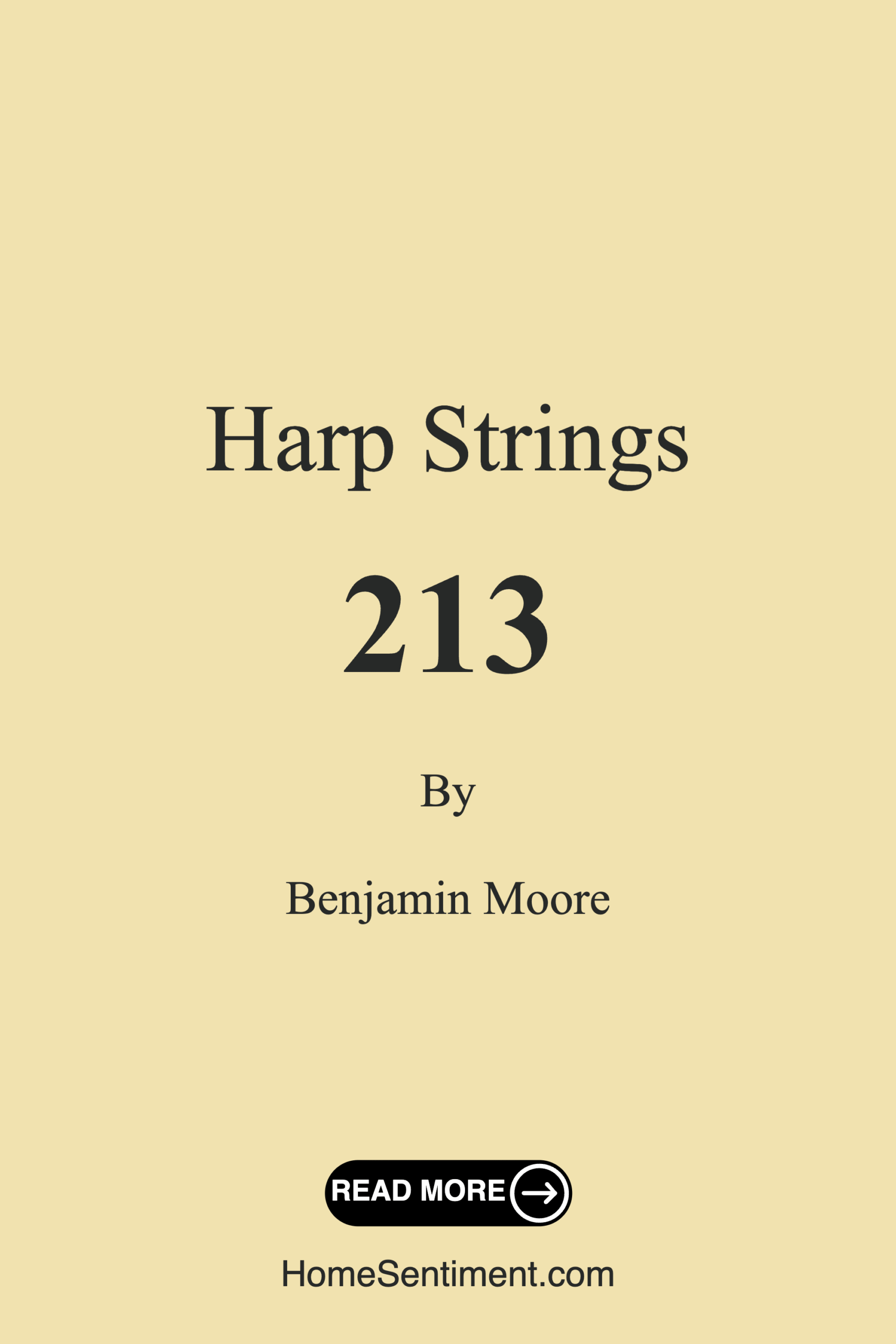 Harp Strings 213 by Benjamin Moore