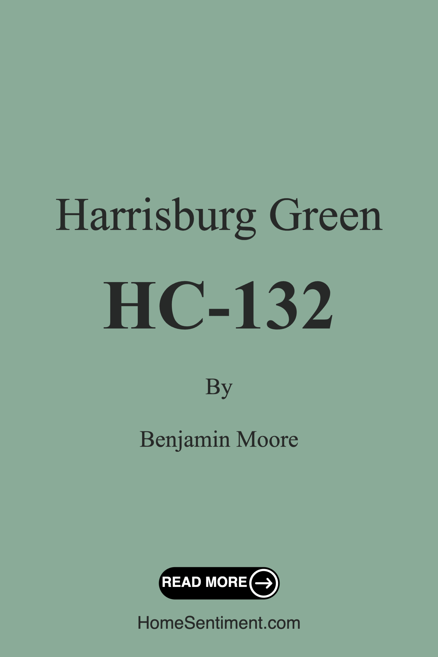 Harrisburg Green HC-132 by Benjamin Moore