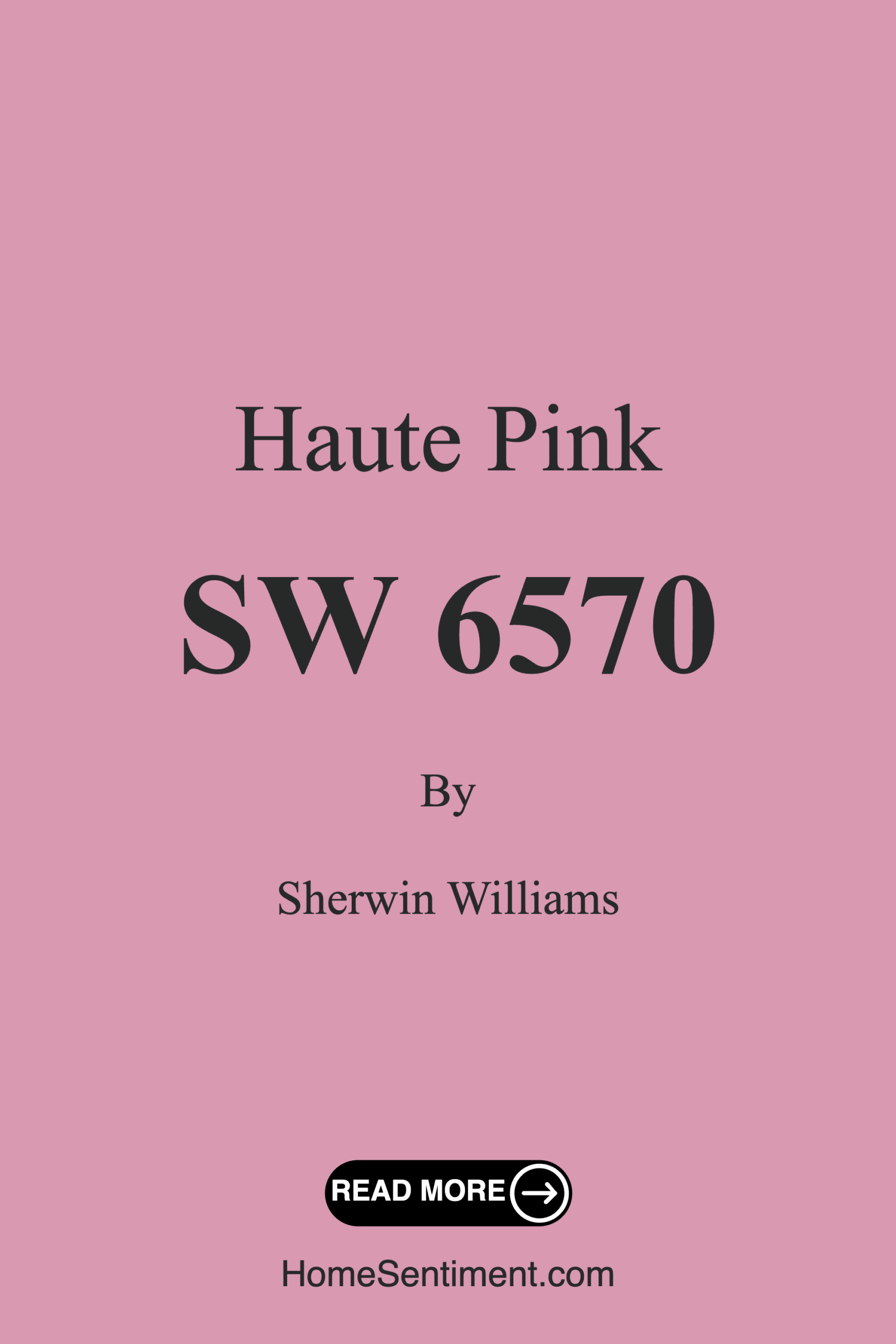Haute Pink SW 6570 by Sherwin Williams