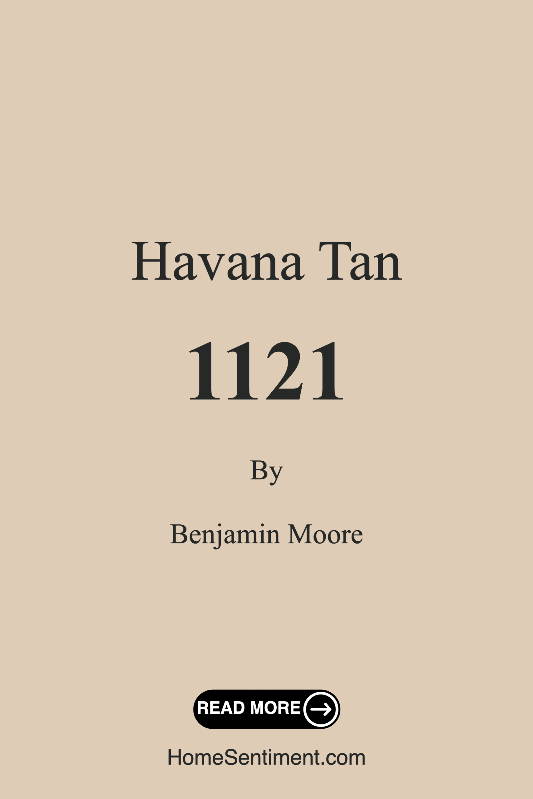 Havana Tan 1121 by Benjamin Moore