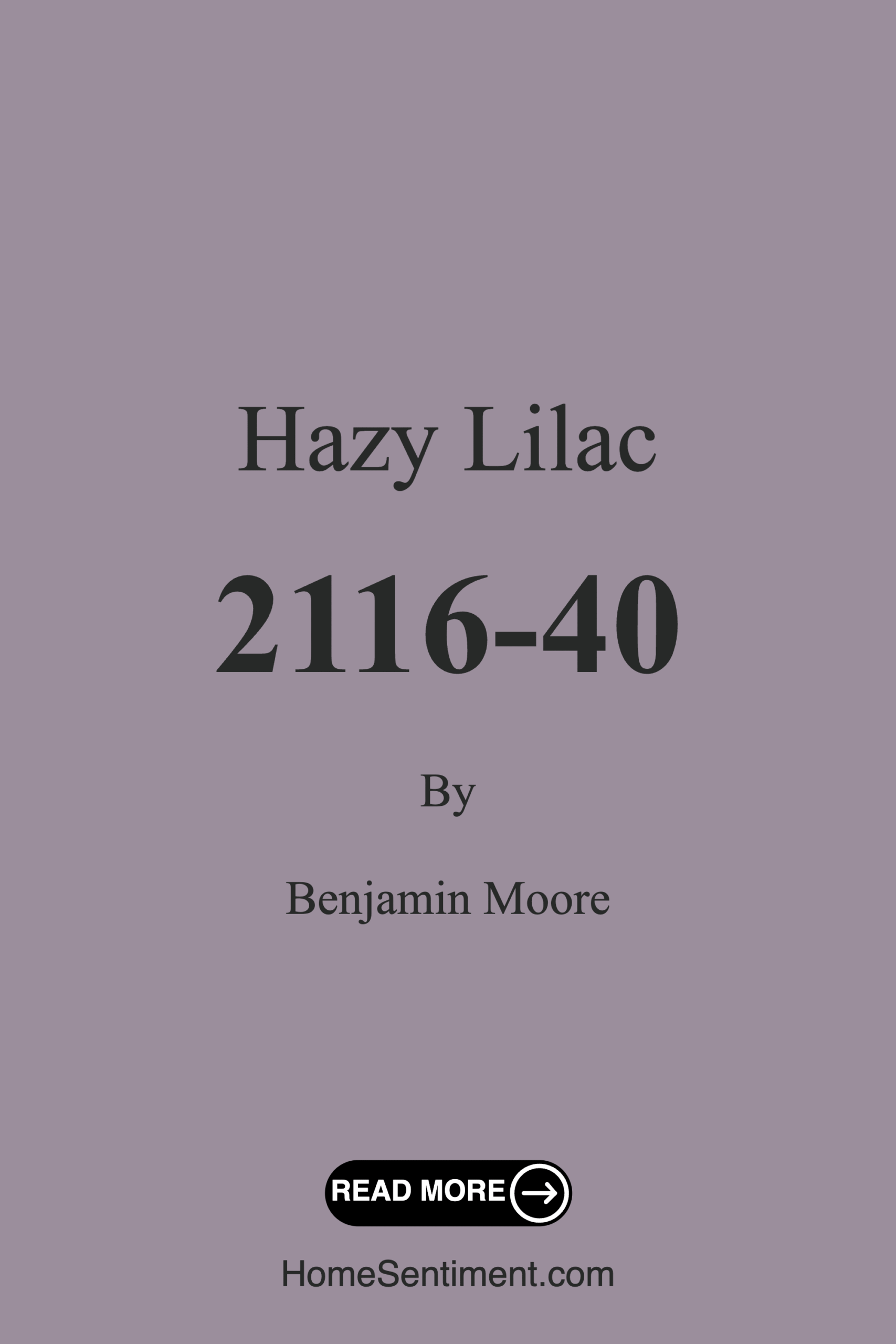 Hazy Lilac 2116-40 by Benjamin Moore