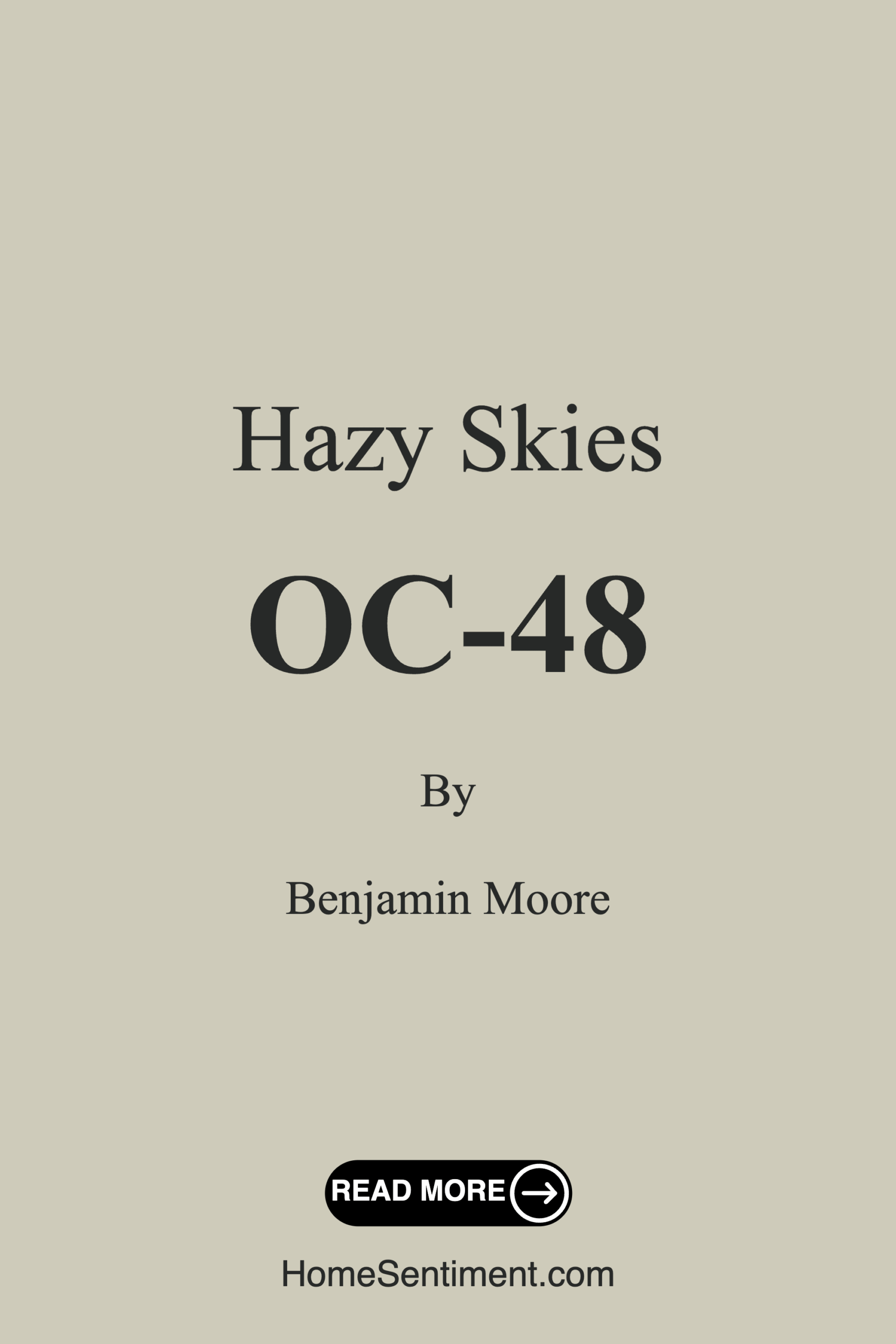 Hazy Skies OC-48 by Benjamin Moore