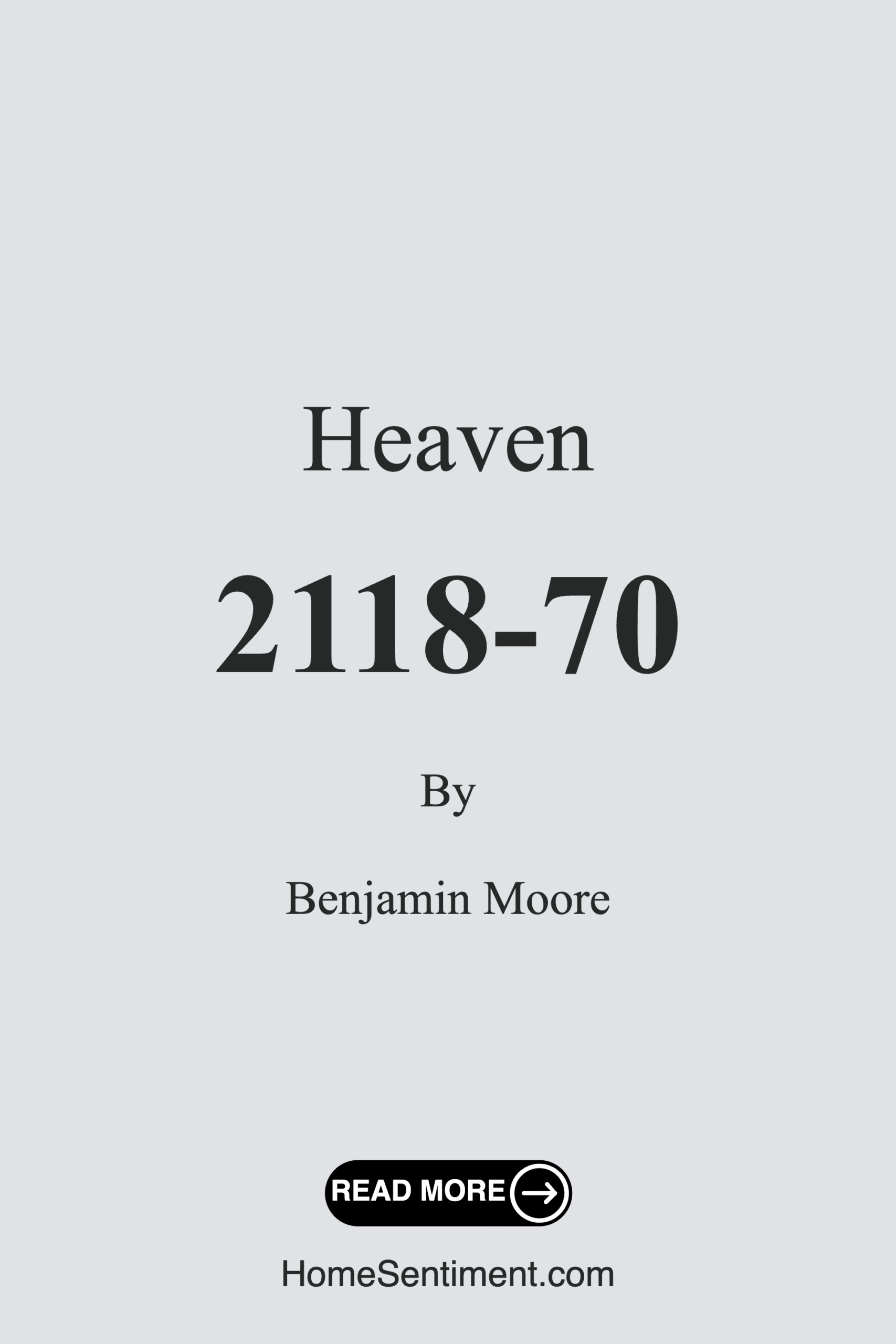 Heaven 2118-70 by Benjamin Moore