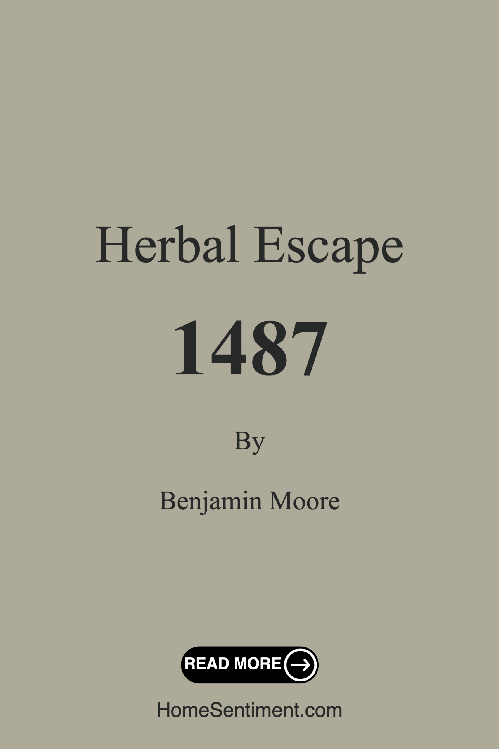 Herbal Escape 1487 by Benjamin Moore