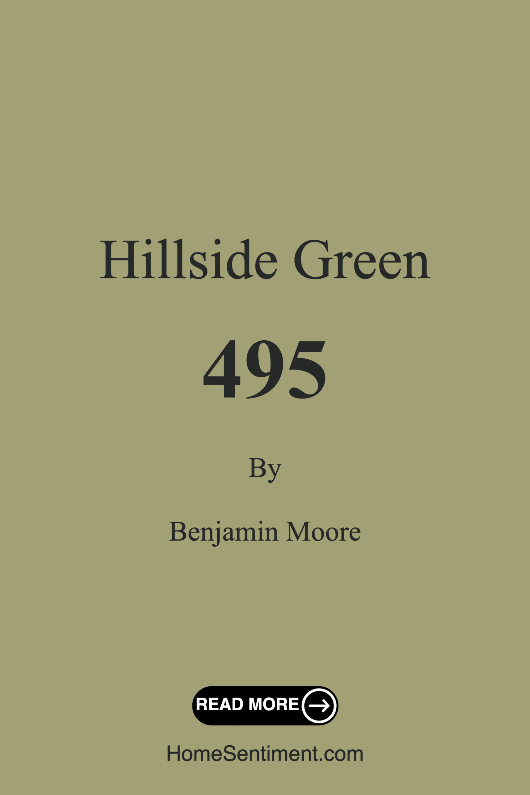 Hillside Green 495 by Benjamin Moore