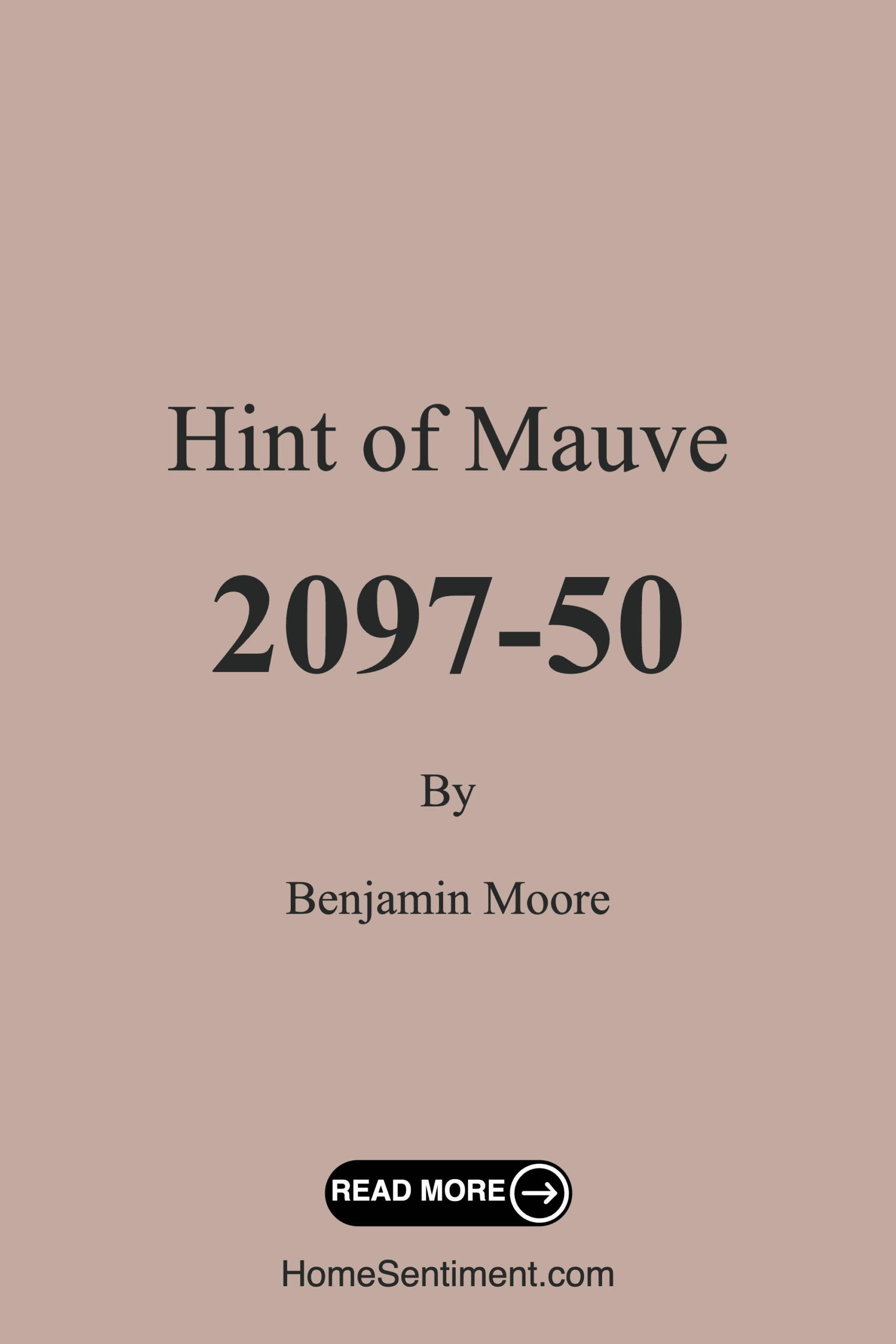 Hint of Mauve 2097-50 by Benjamin Moore