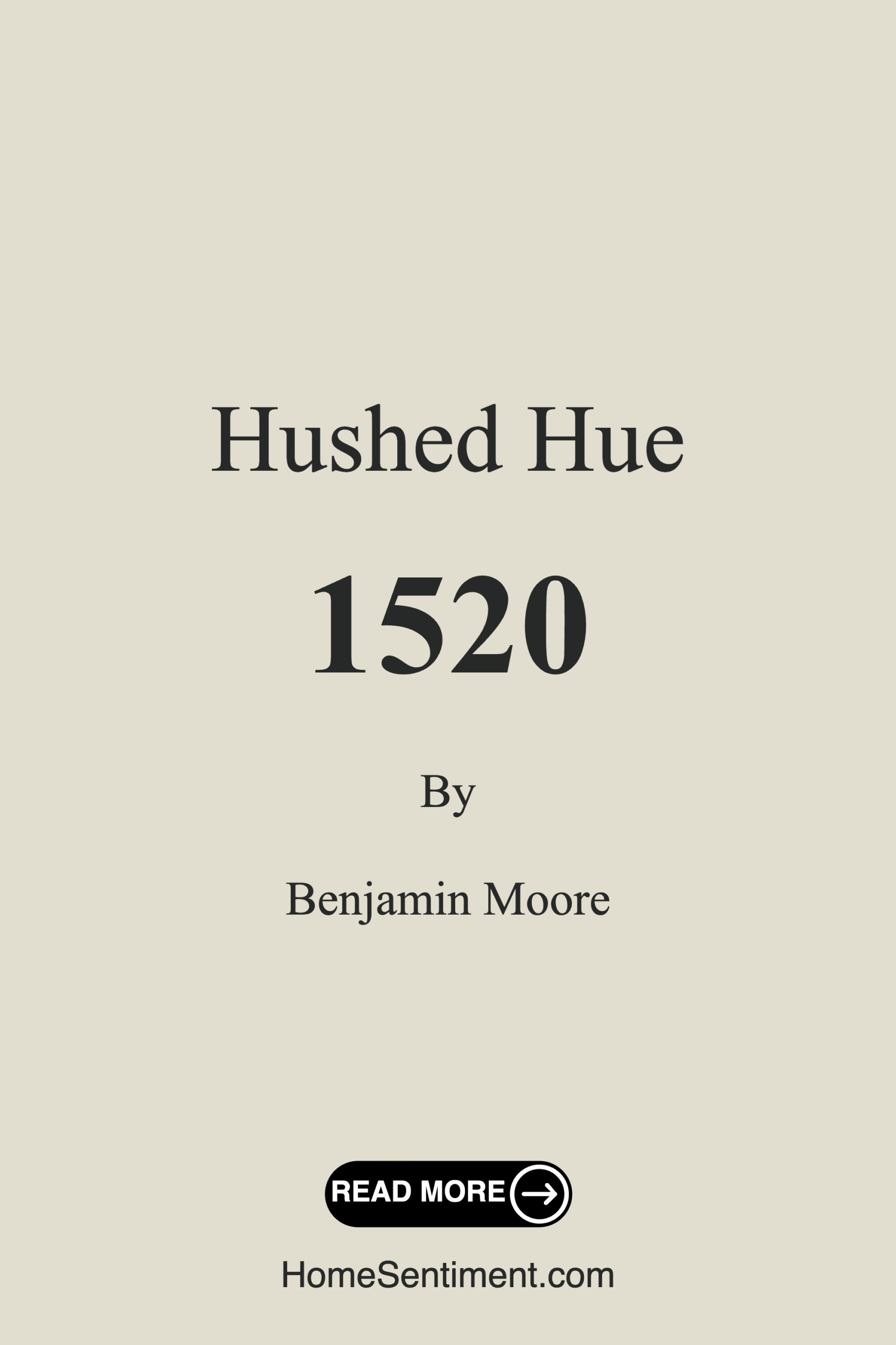 Hushed Hue 1520 by Benjamin Moore