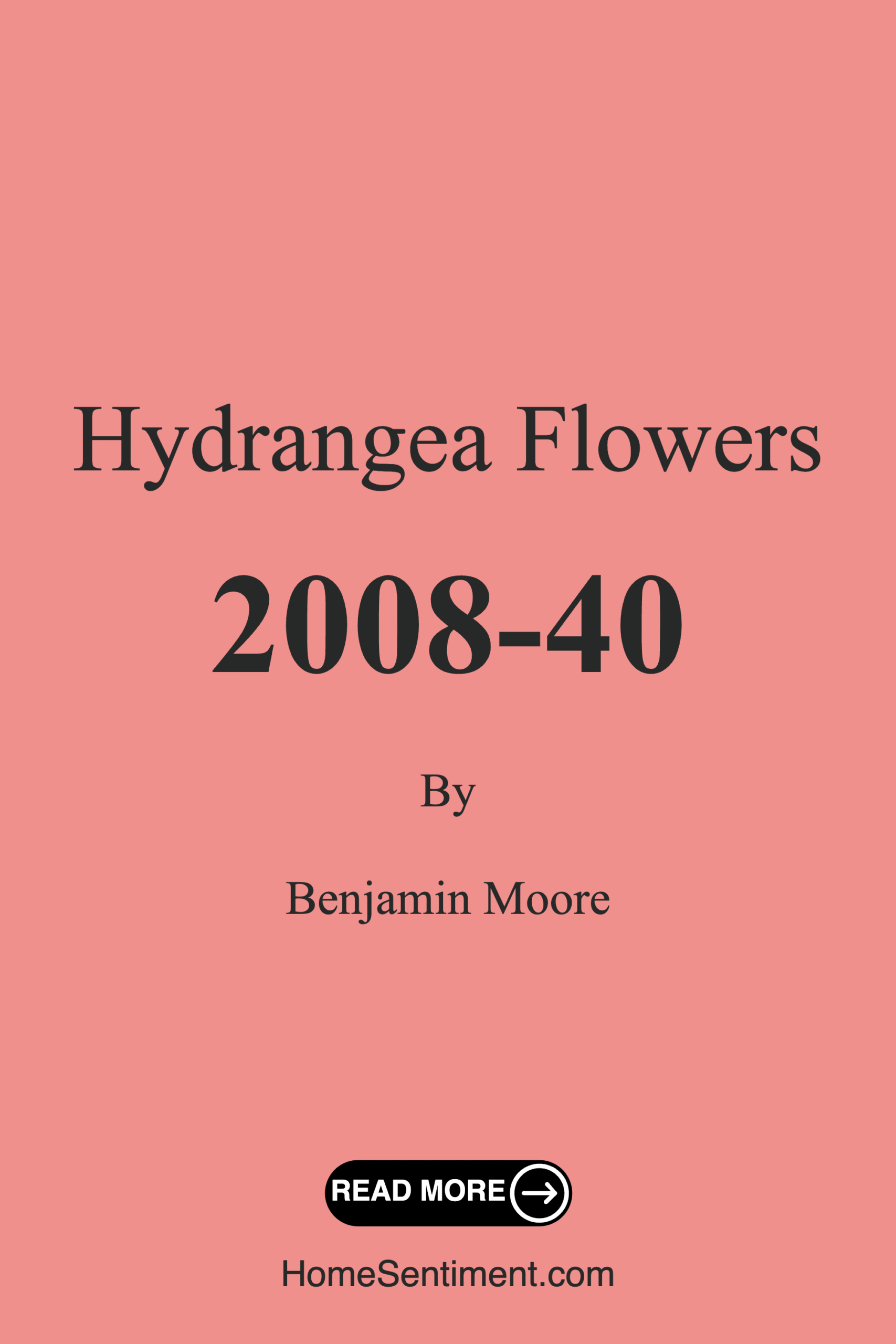 Hydrangea Flowers 2008-40 by Benjamin Moore