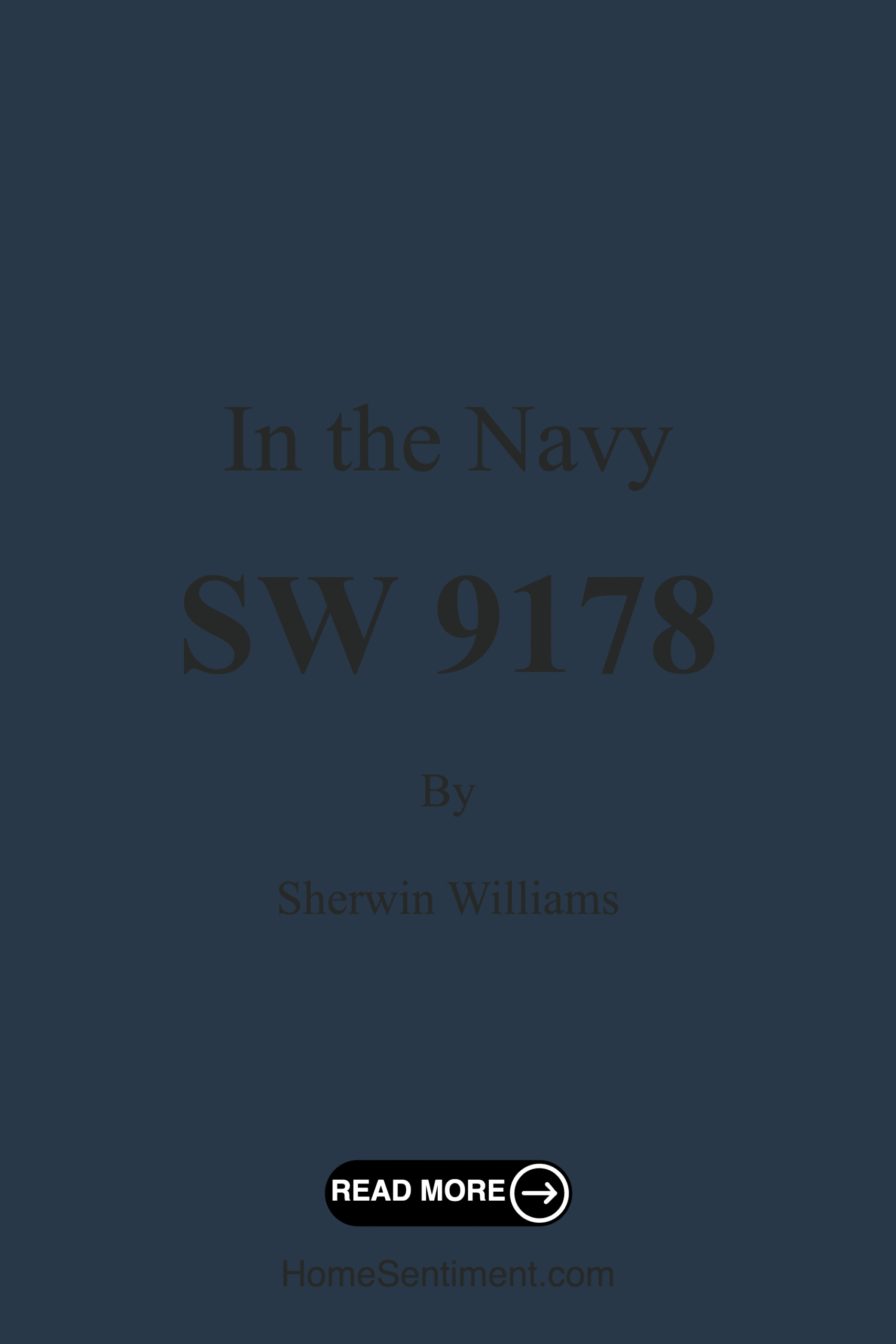 In the Navy SW 9178 by Sherwin Williams