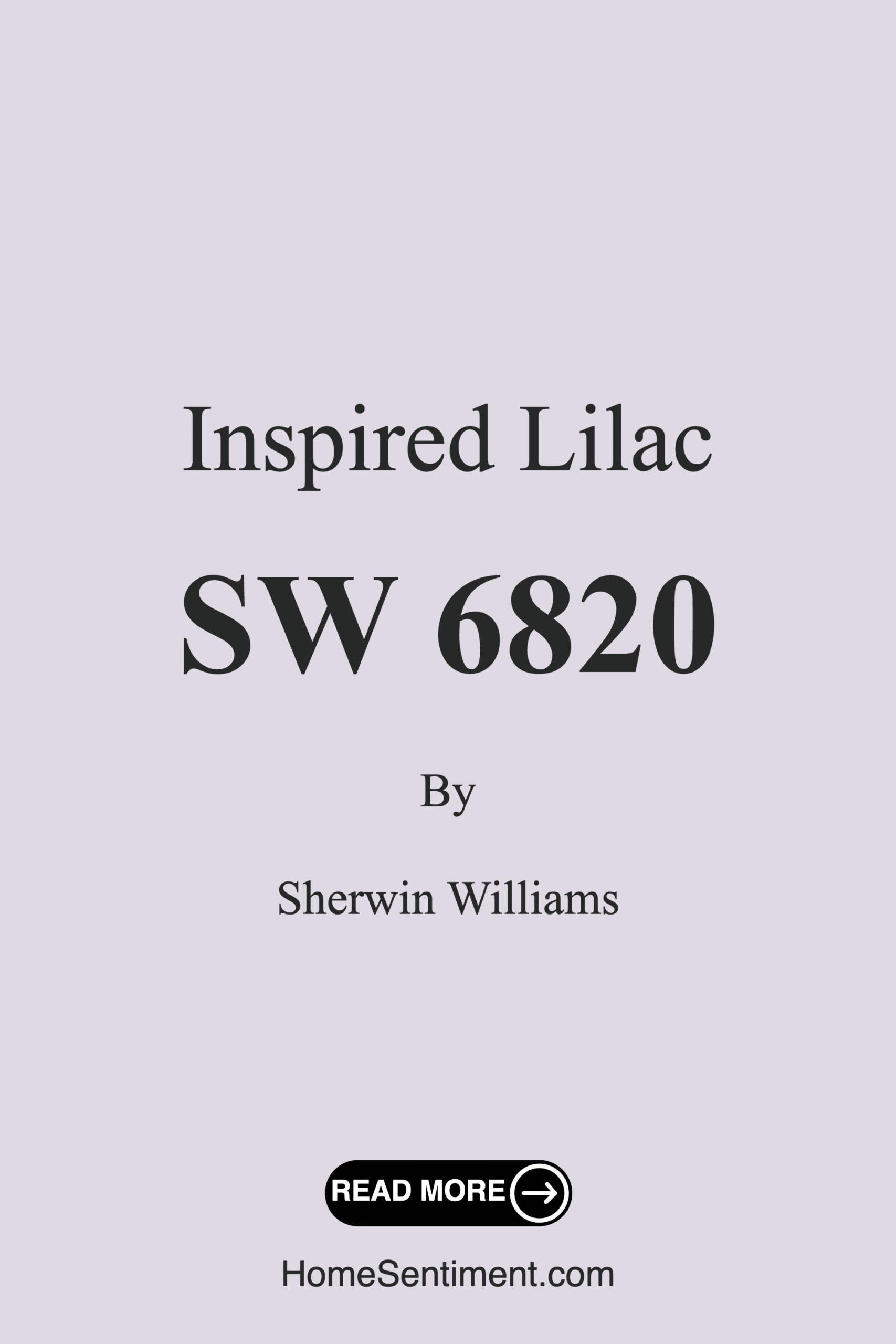 Inspired Lilac SW 6820 by Sherwin Williams