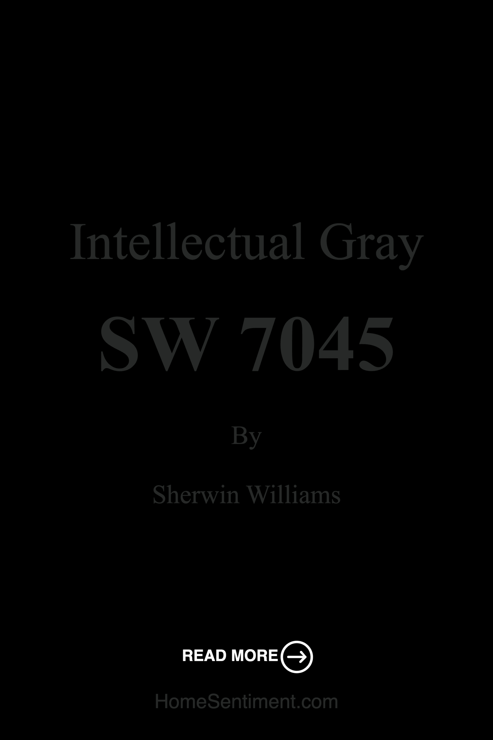 Intellectual Gray SW 7045 by Sherwin Williams