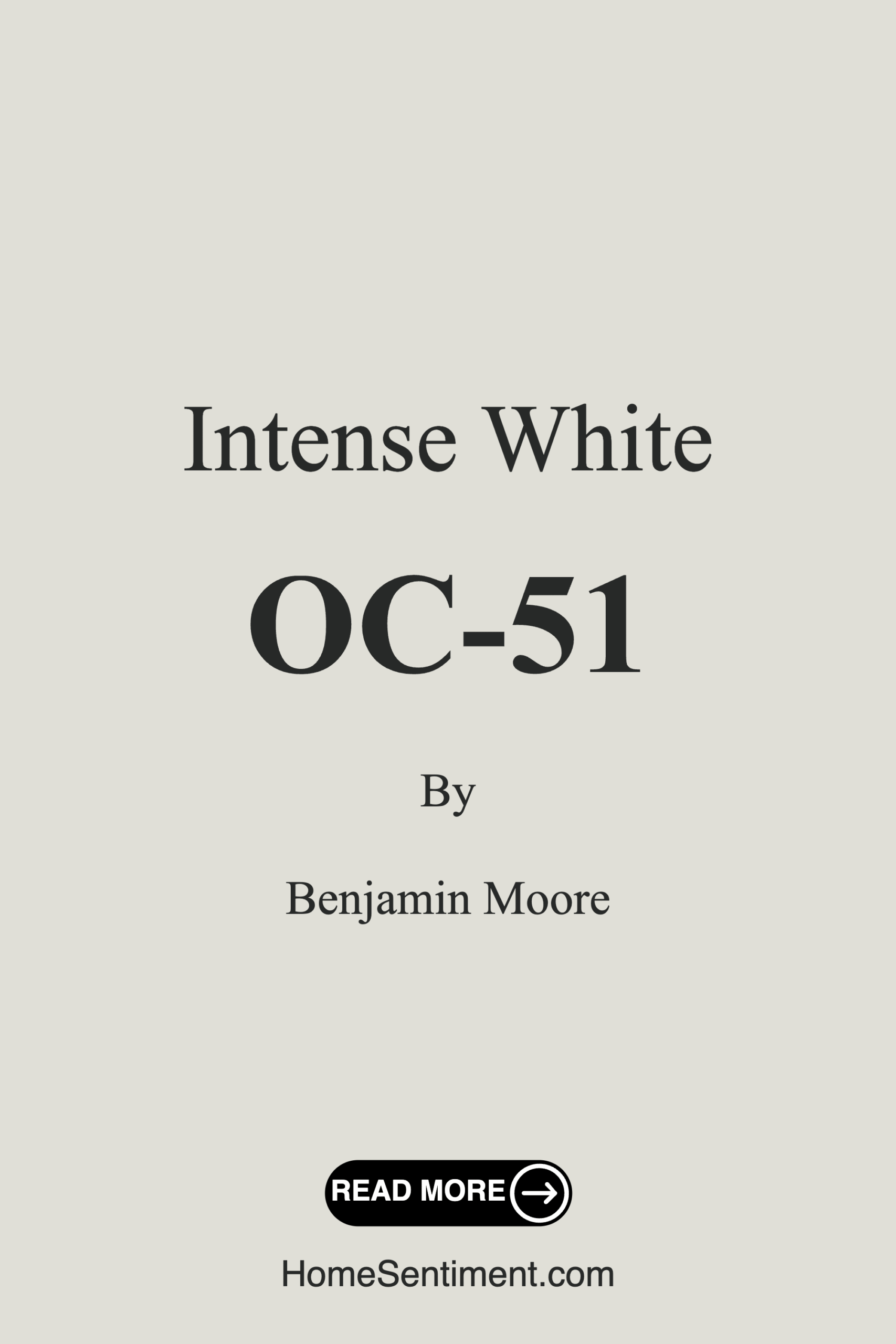 Intense White OC-51 by Benjamin Moore