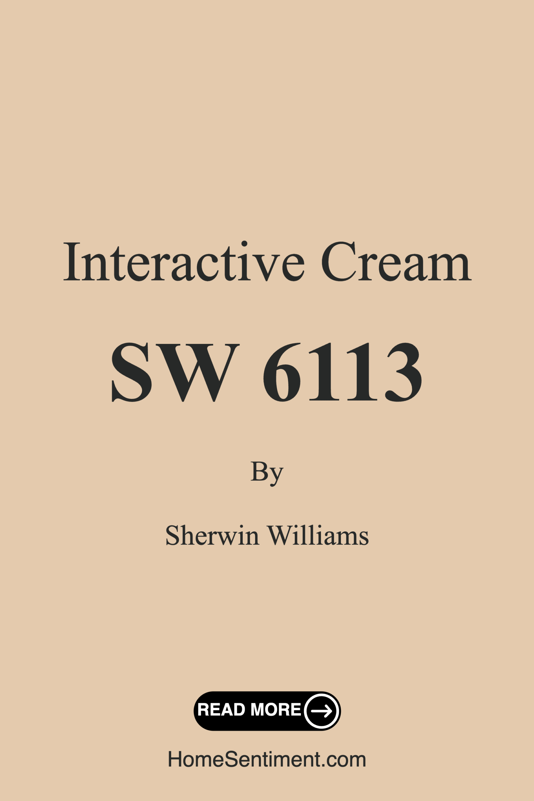 Interactive Cream SW 6113 by Sherwin Williams