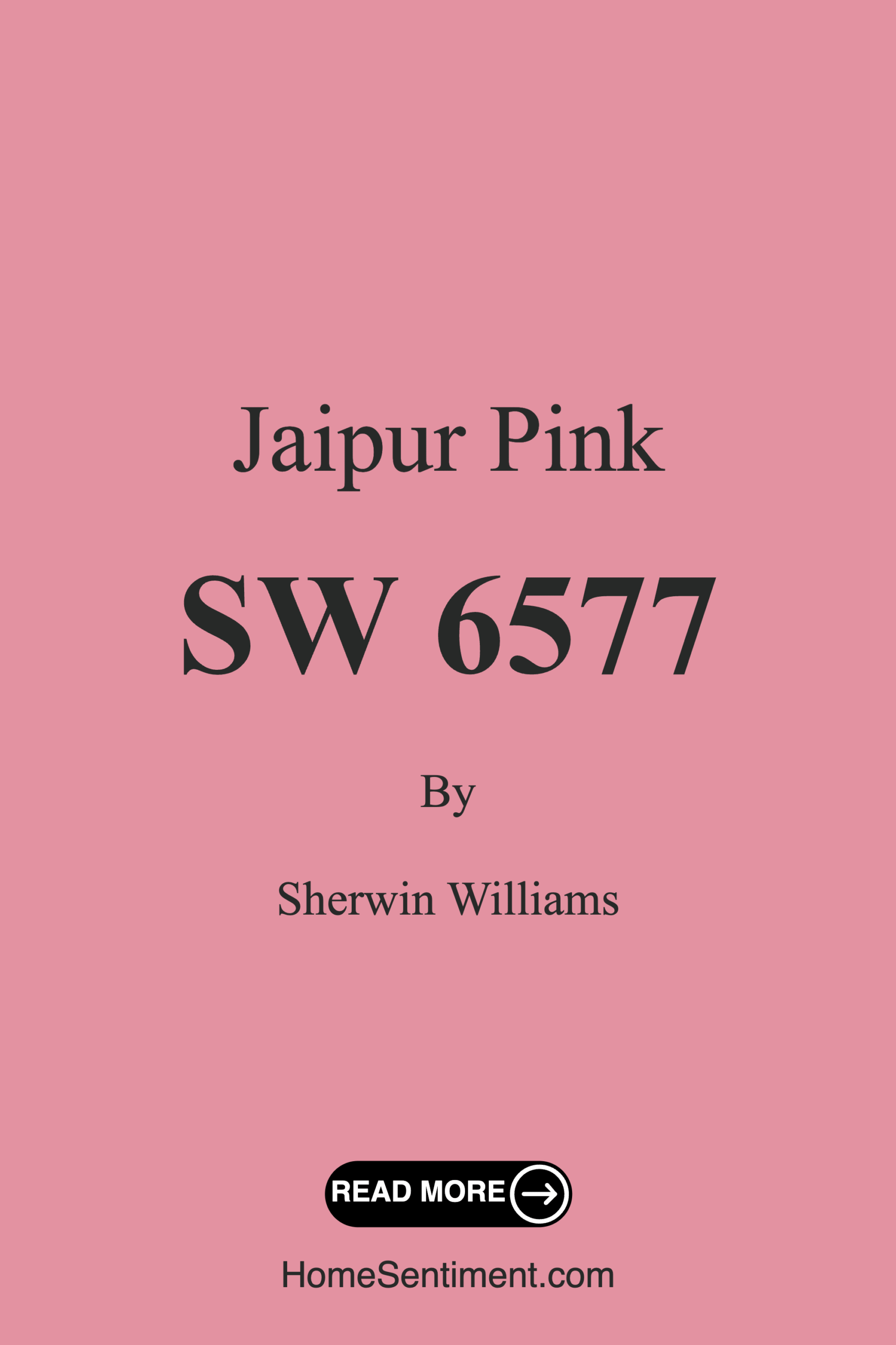Jaipur Pink SW 6577 by Sherwin Williams