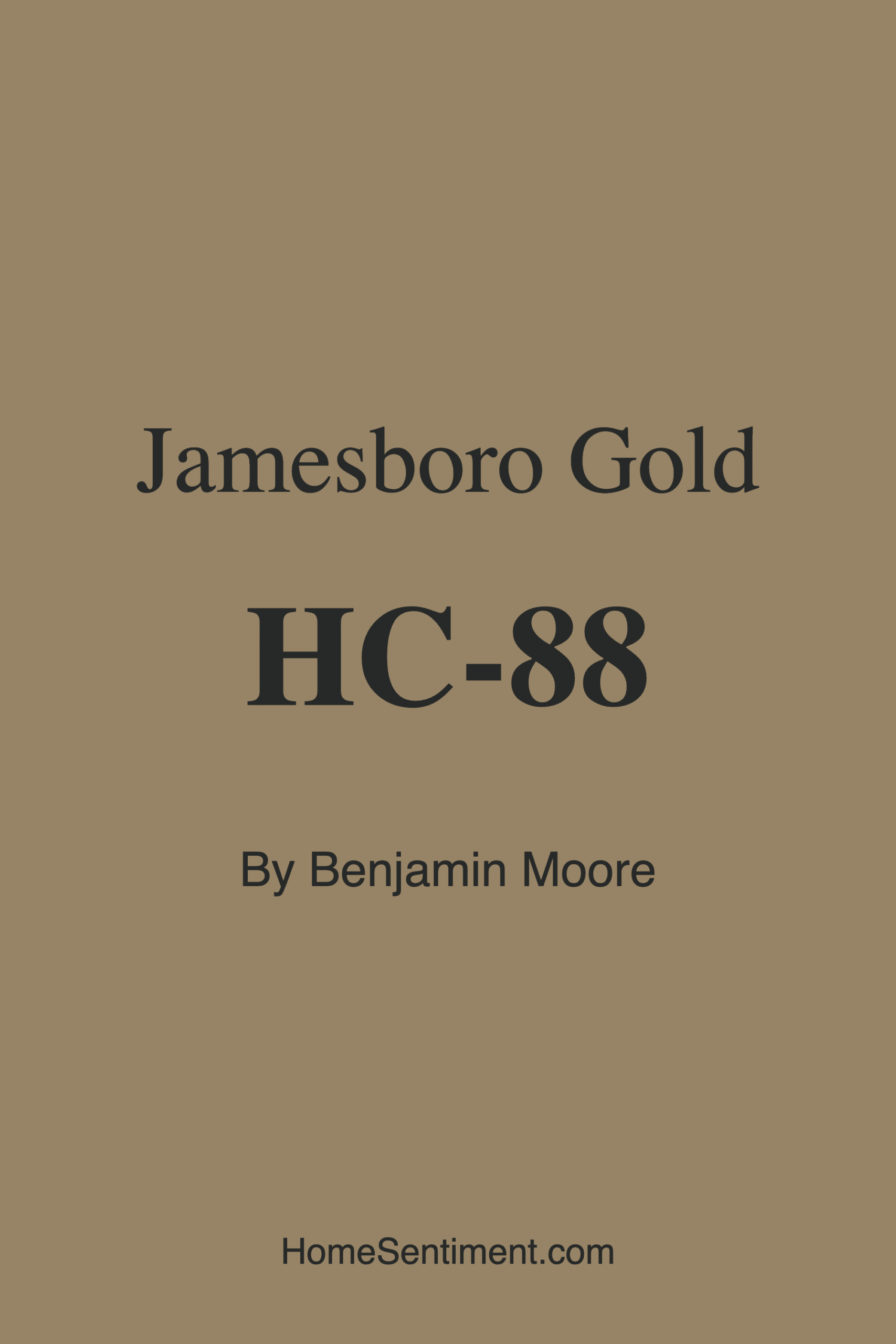 Jamesboro Gold HC-88 by Benjamin Moore