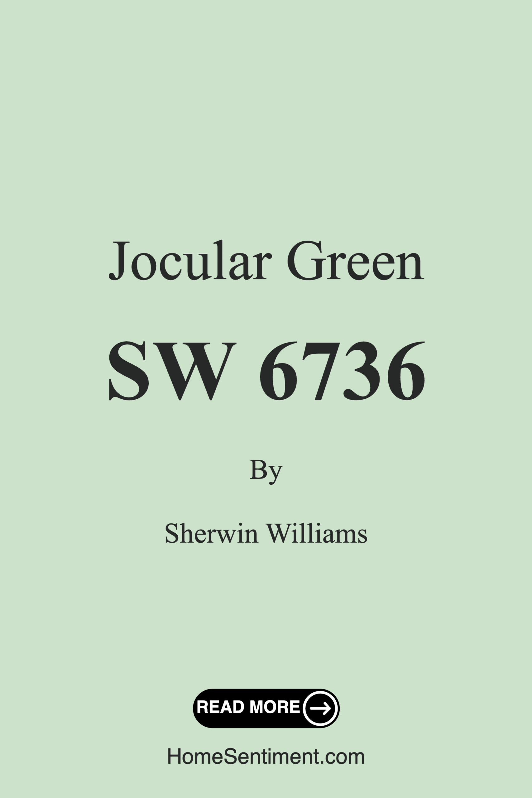 Jocular Green SW 6736 by Sherwin Williams