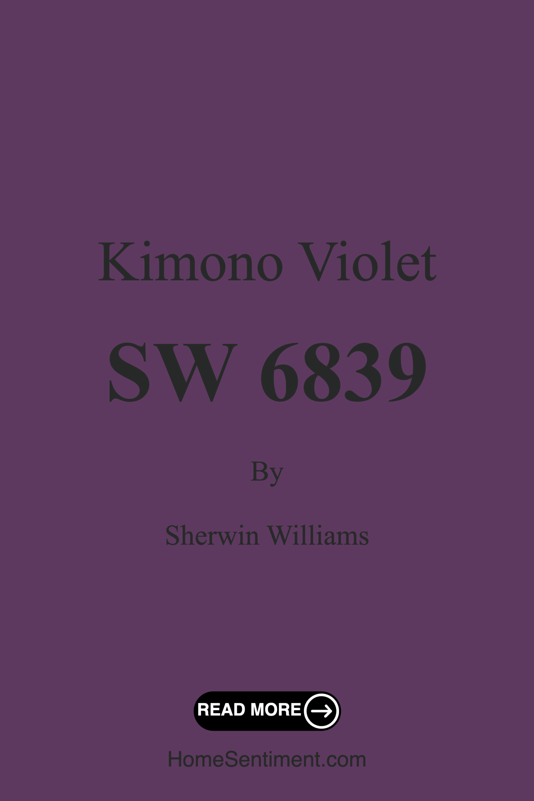 Kimono Violet SW 6839 by Sherwin Williams