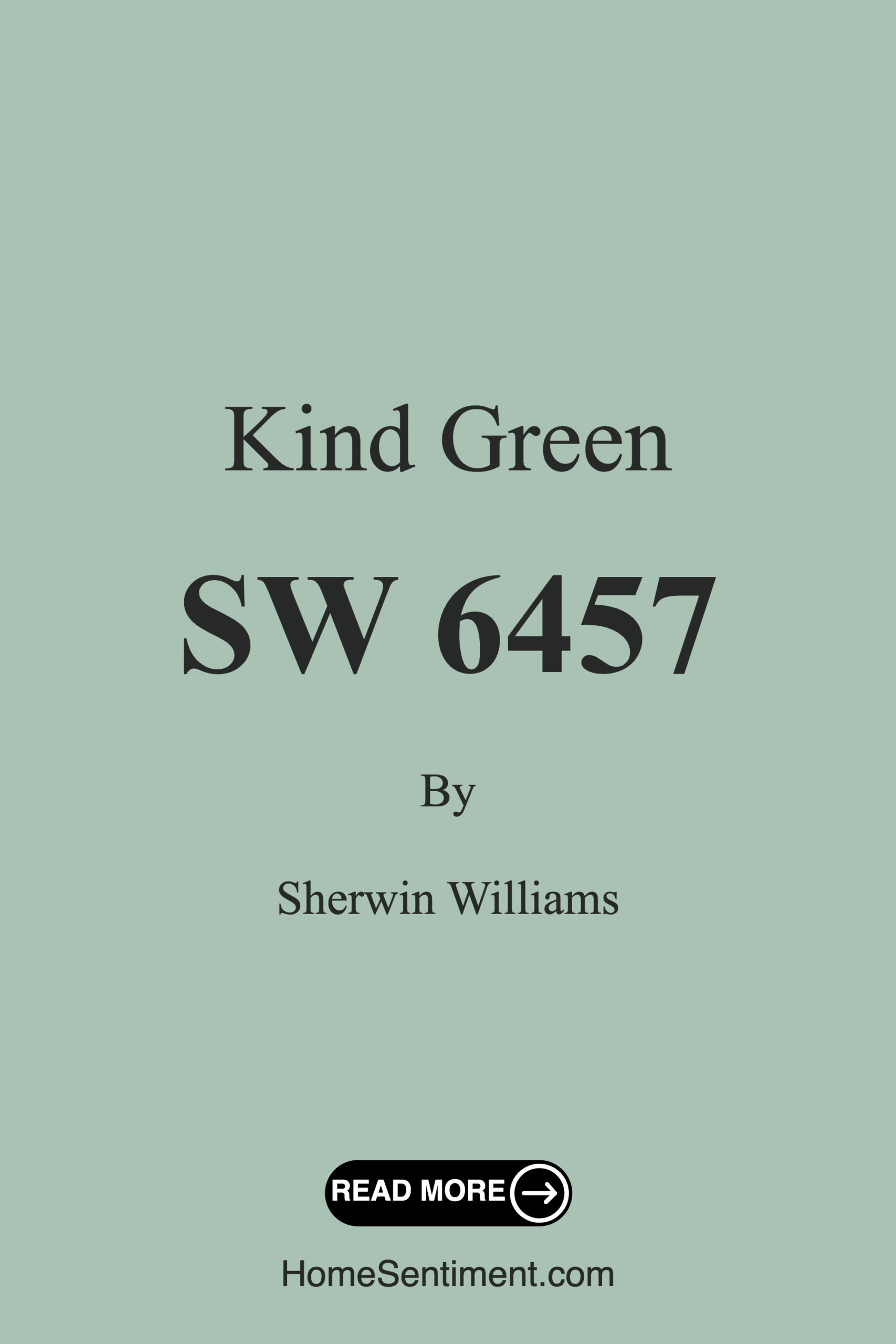 Kind Green SW 6457 by Sherwin Williams
