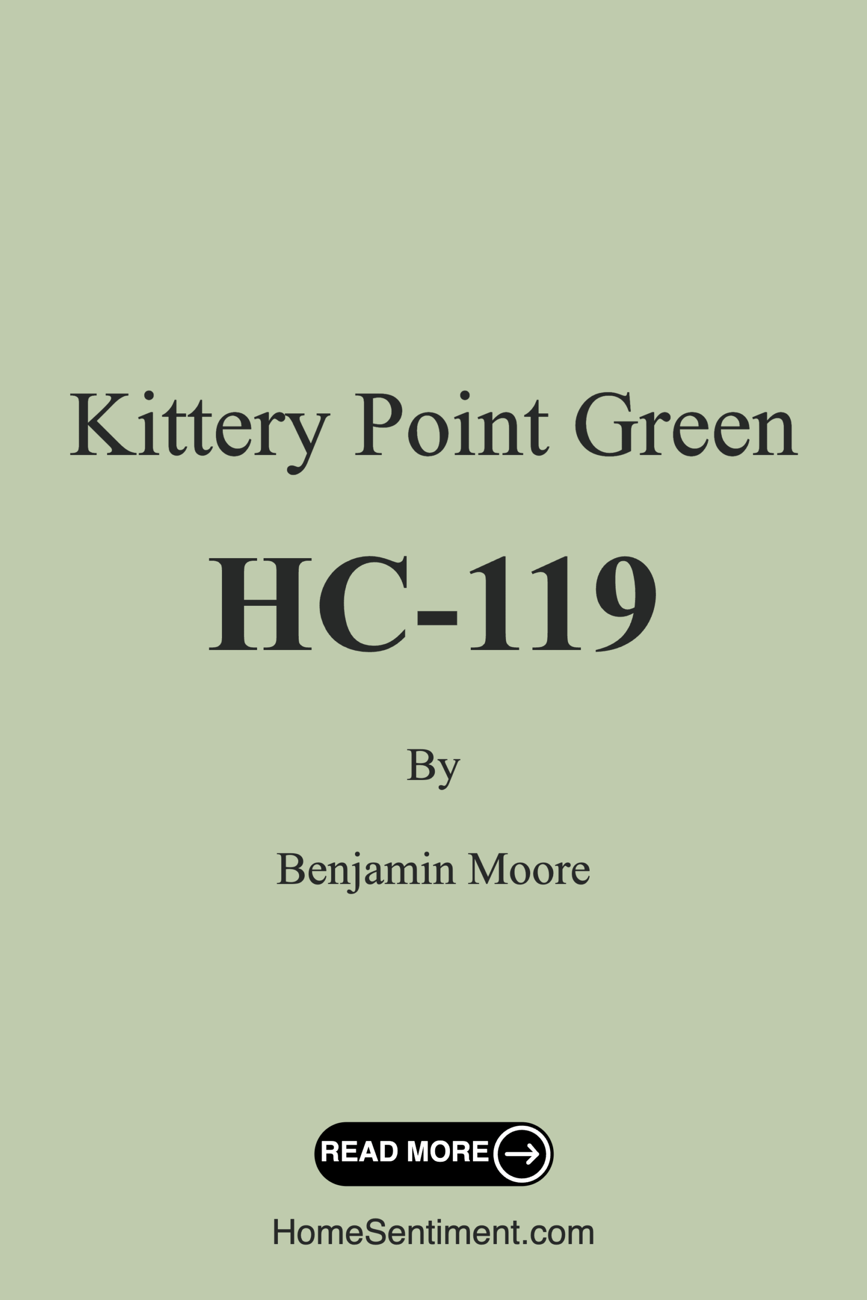 Kittery Point Green HC-119 by Benjamin Moore