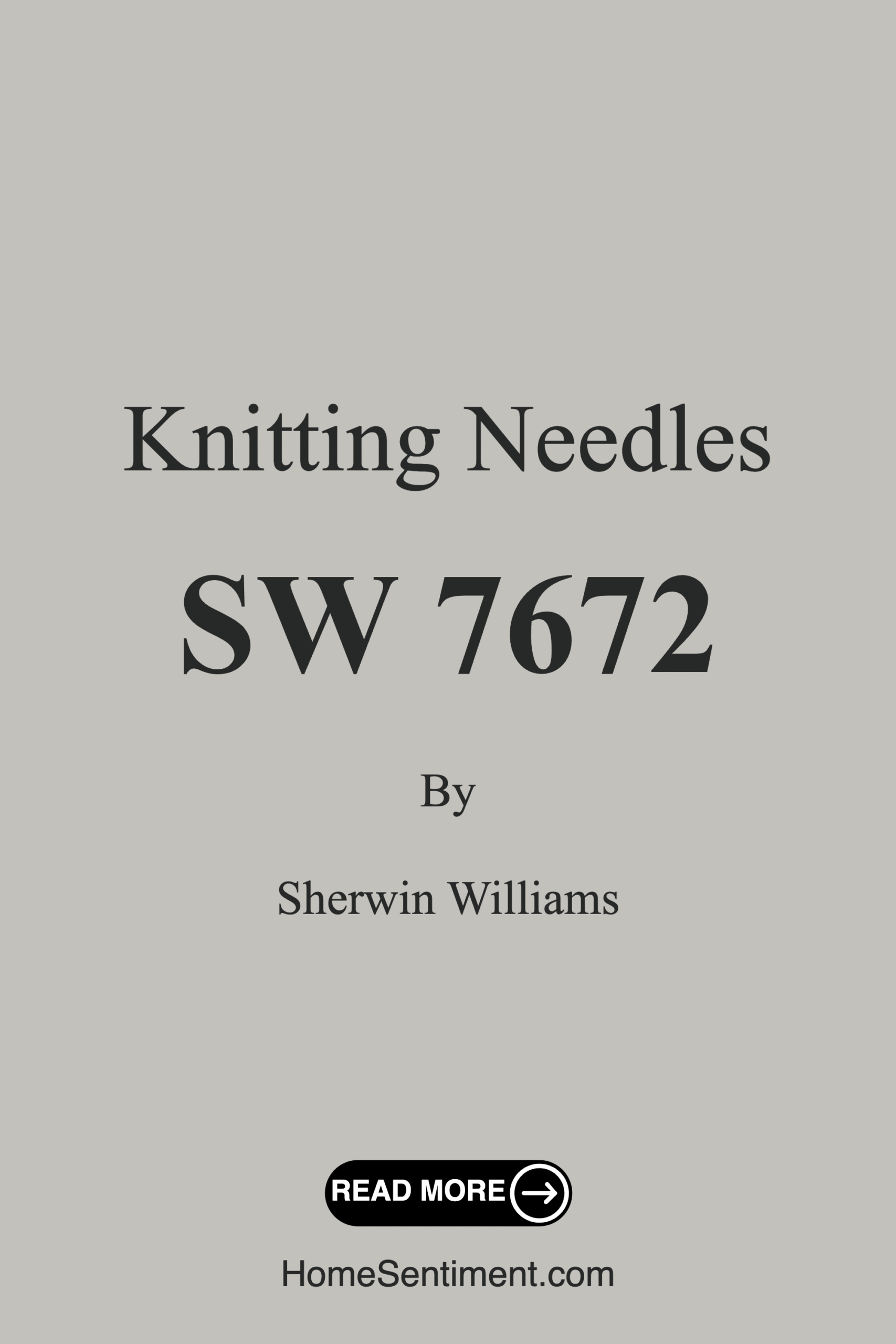Knitting Needles SW 7672 by Sherwin Williams