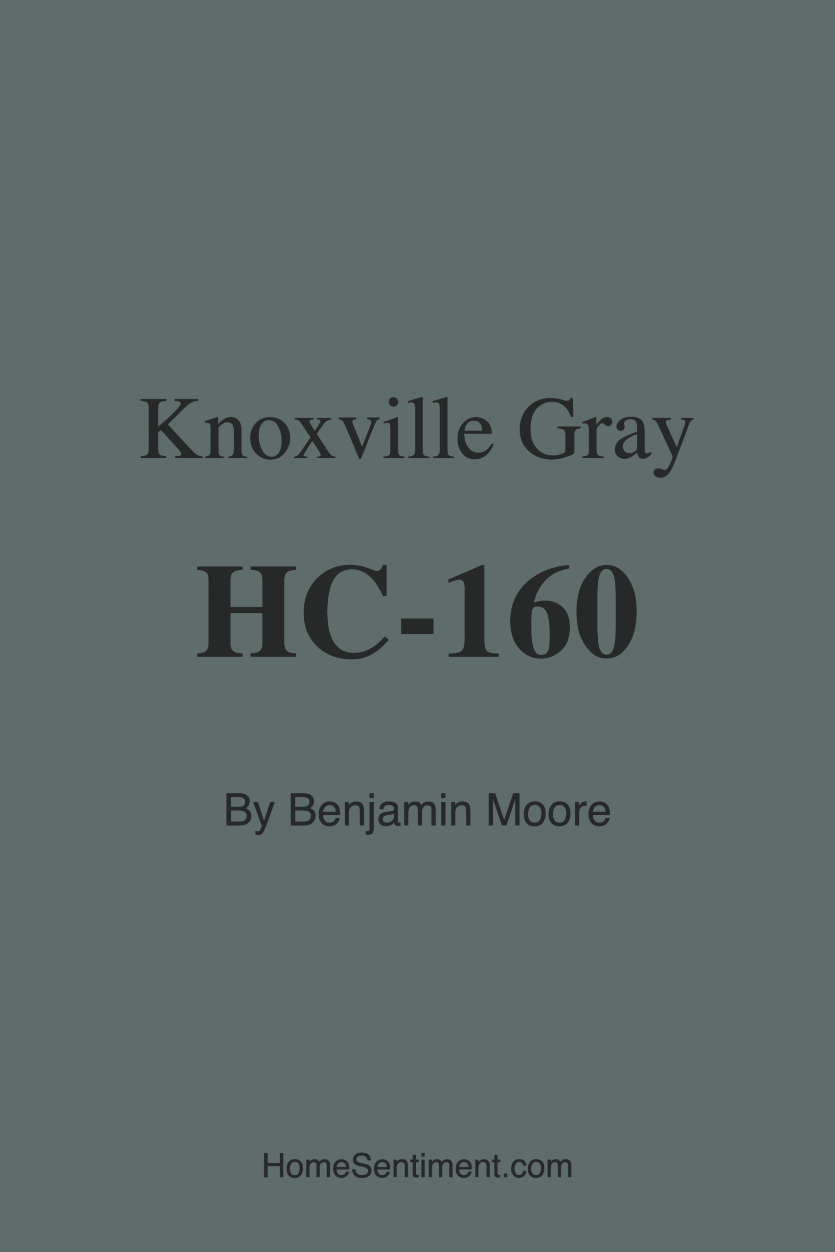 Knoxville Gray HC-160 by Benjamin Moore