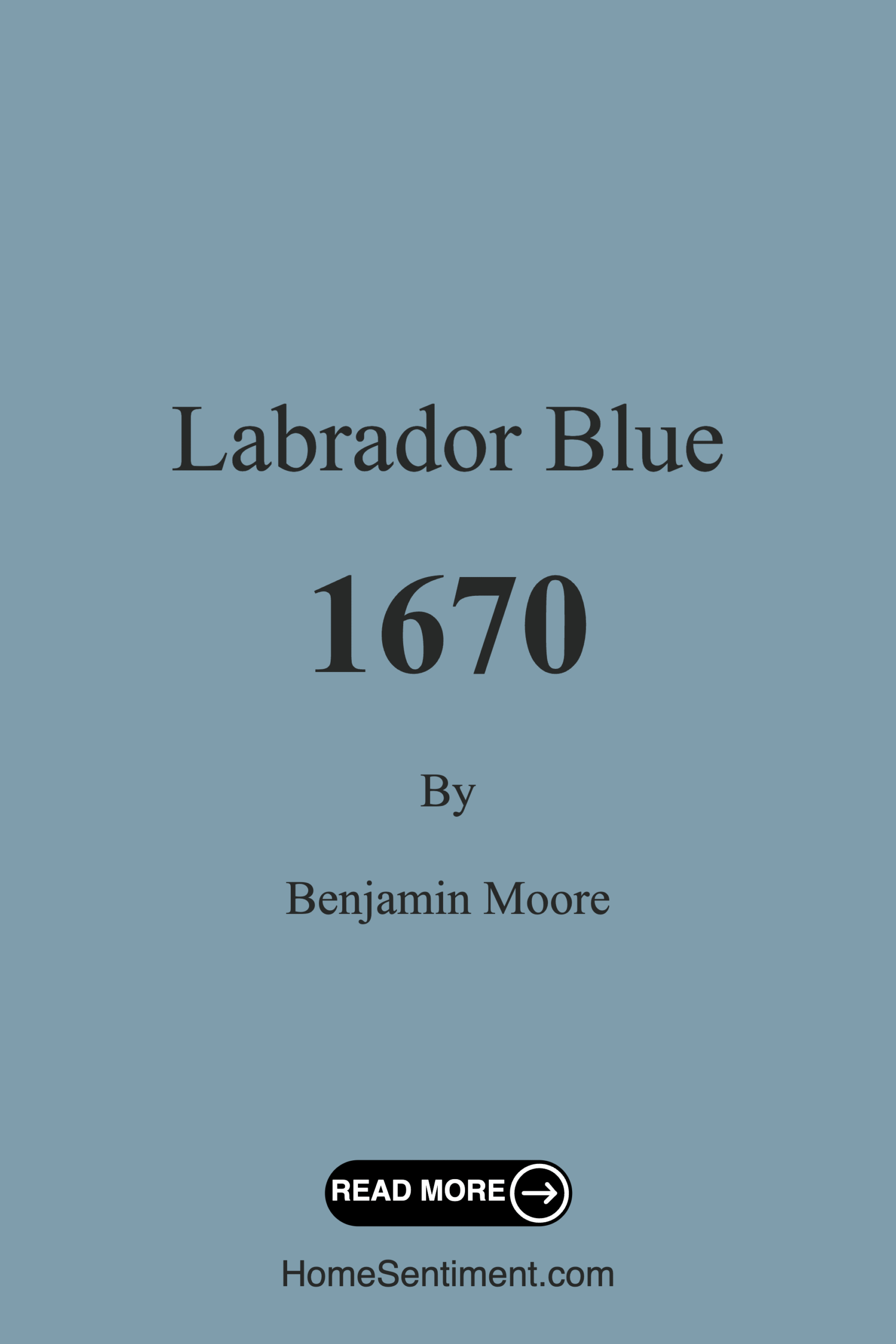 Labrador Blue 1670 by Benjamin Moore
