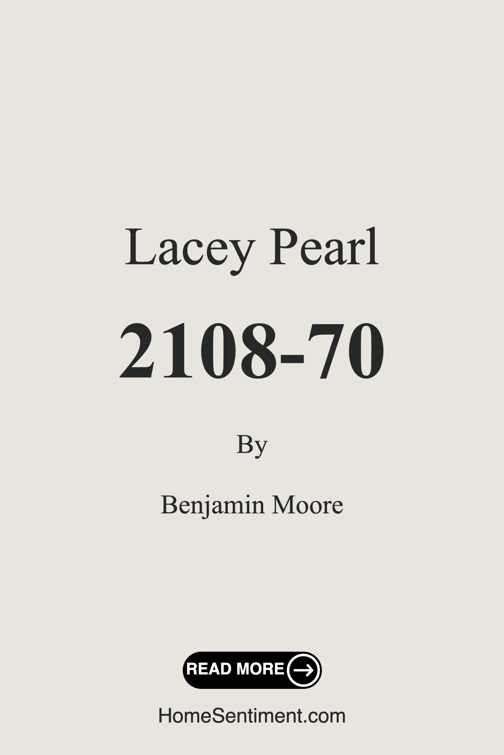 Lacey Pearl 2108-70 by Benjamin Moore