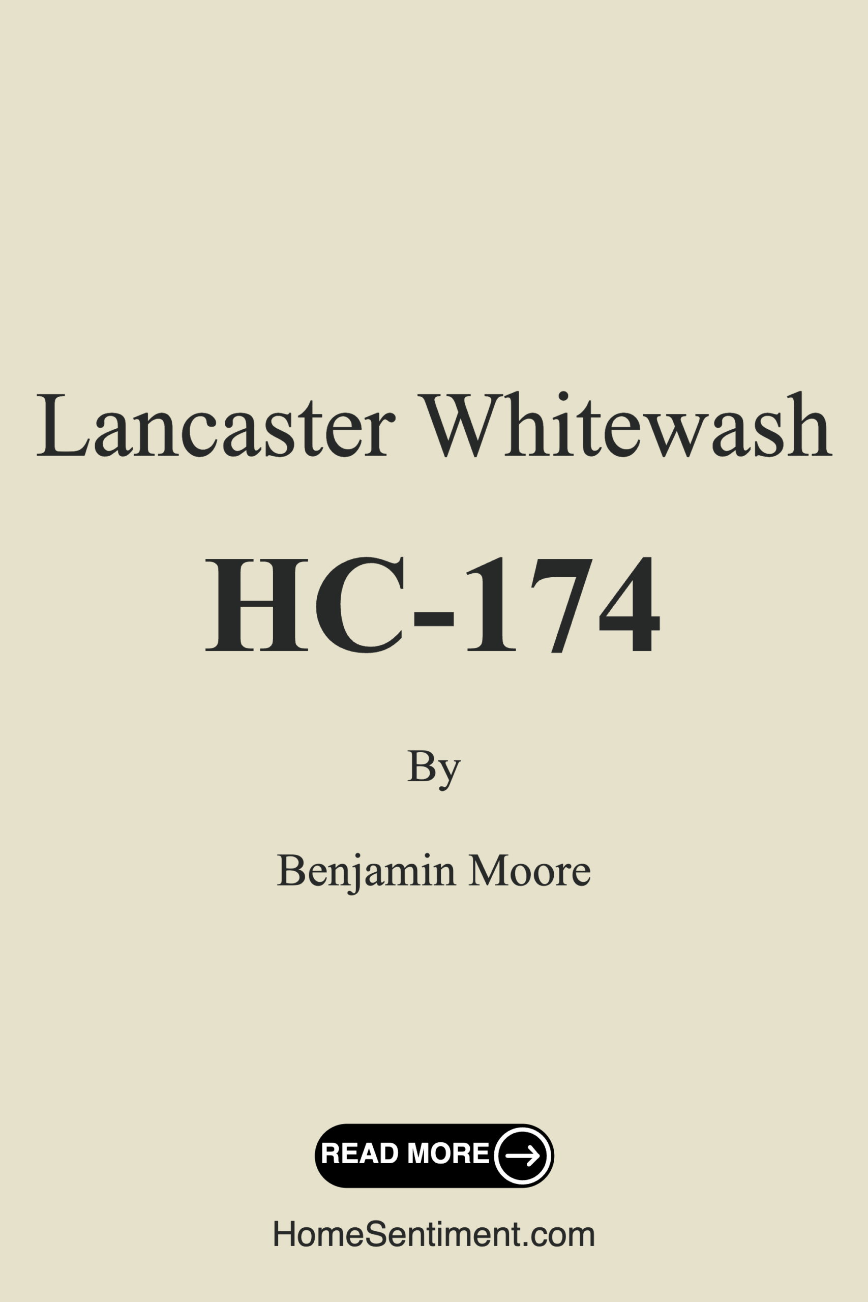 Lancaster Whitewash HC-174 by Benjamin Moore