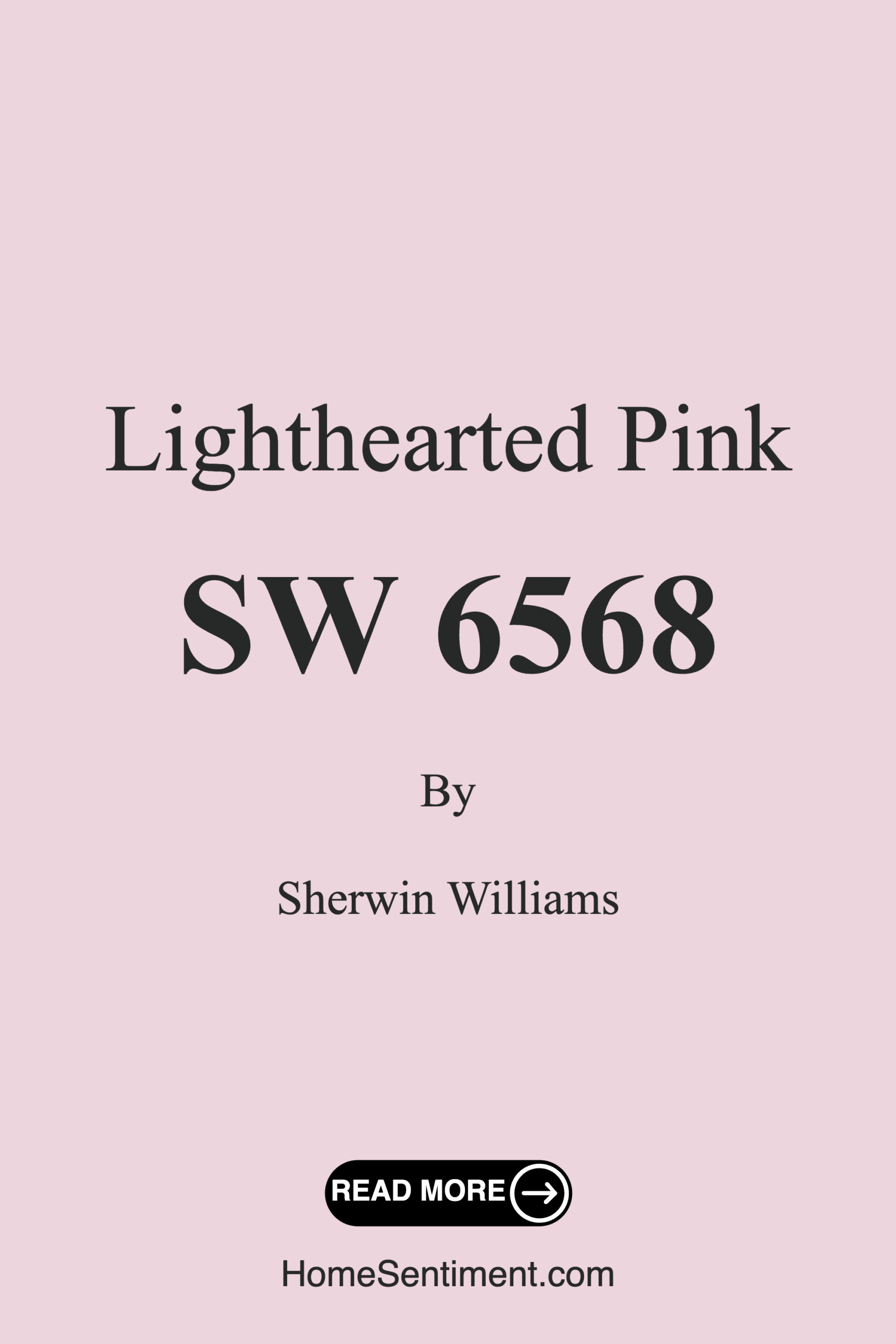 Lighthearted Pink SW 6568 by Sherwin Williams