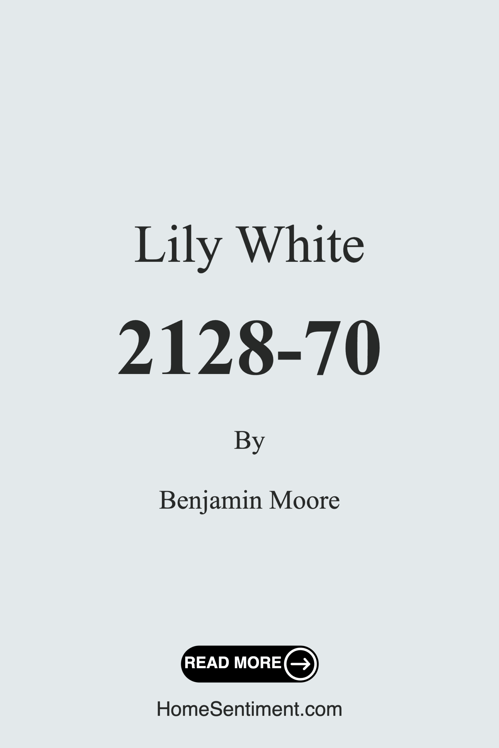 Lily White 2128-70 by Benjamin Moore