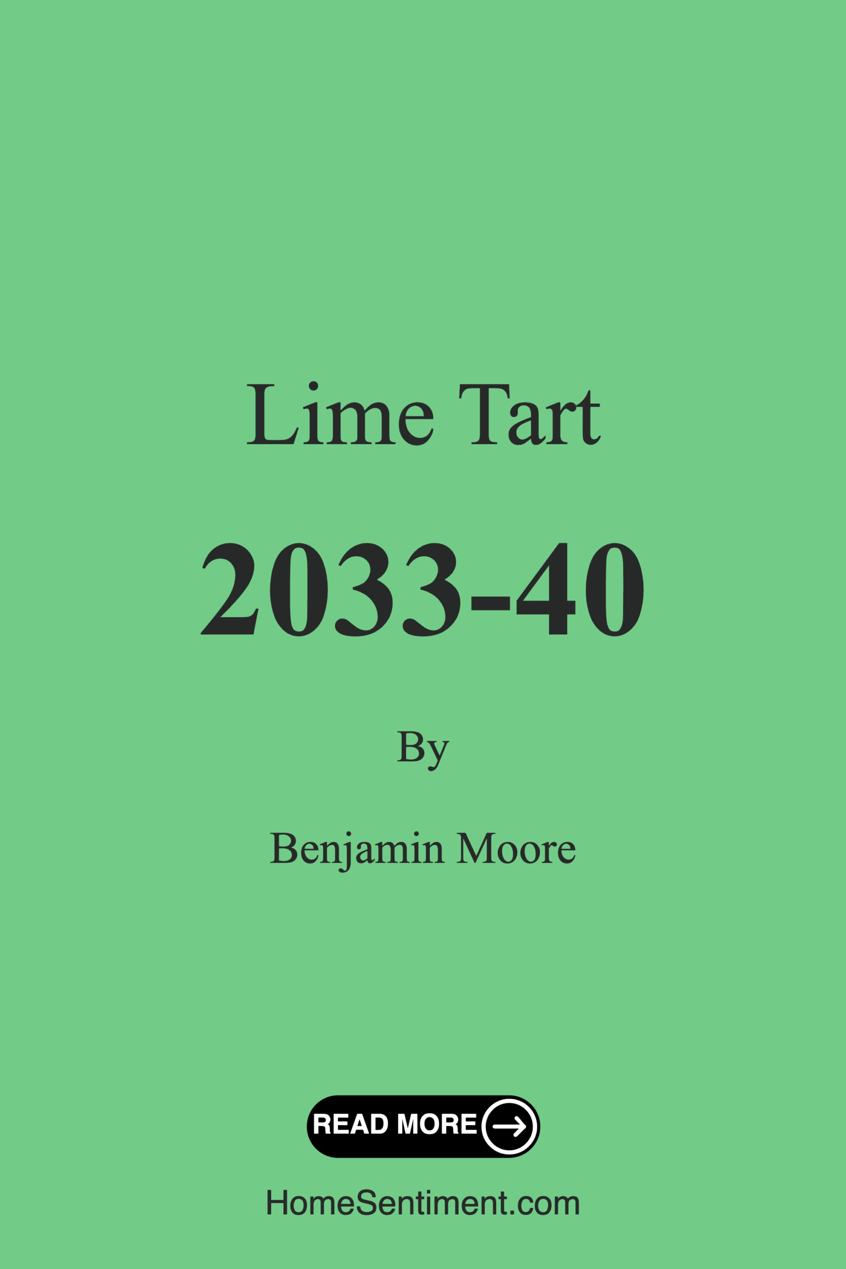 Lime Tart 2033-40 by Benjamin Moore