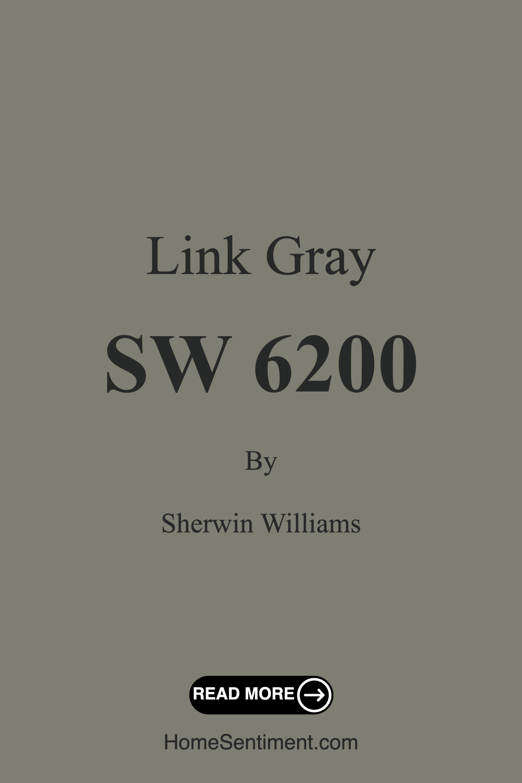 Link Gray SW 6200 by Sherwin Williams