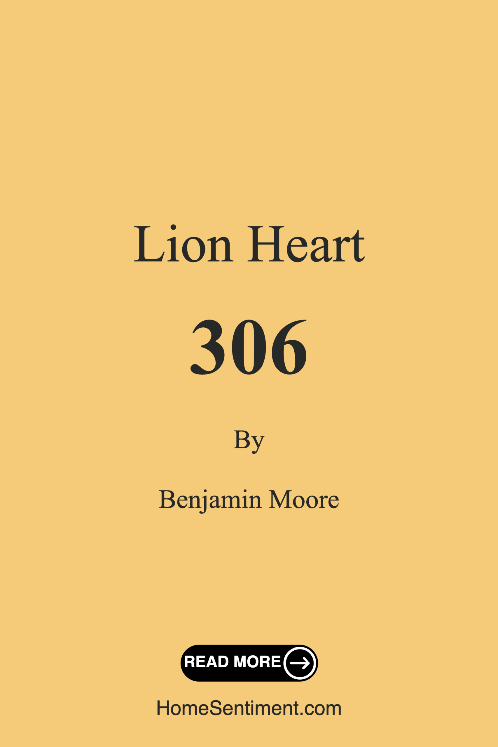Lion Heart 306 by Benjamin Moore