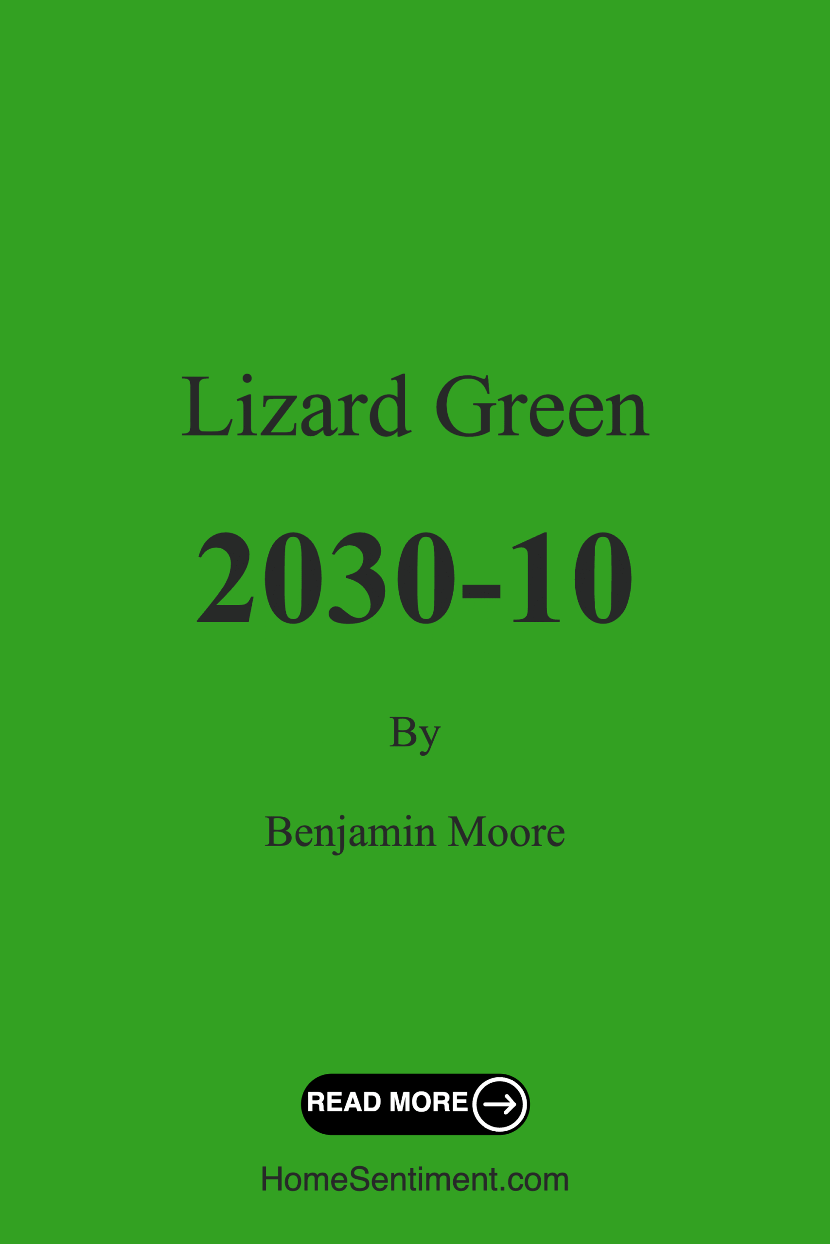 Lizard Green 2030-10 by Benjamin Moore