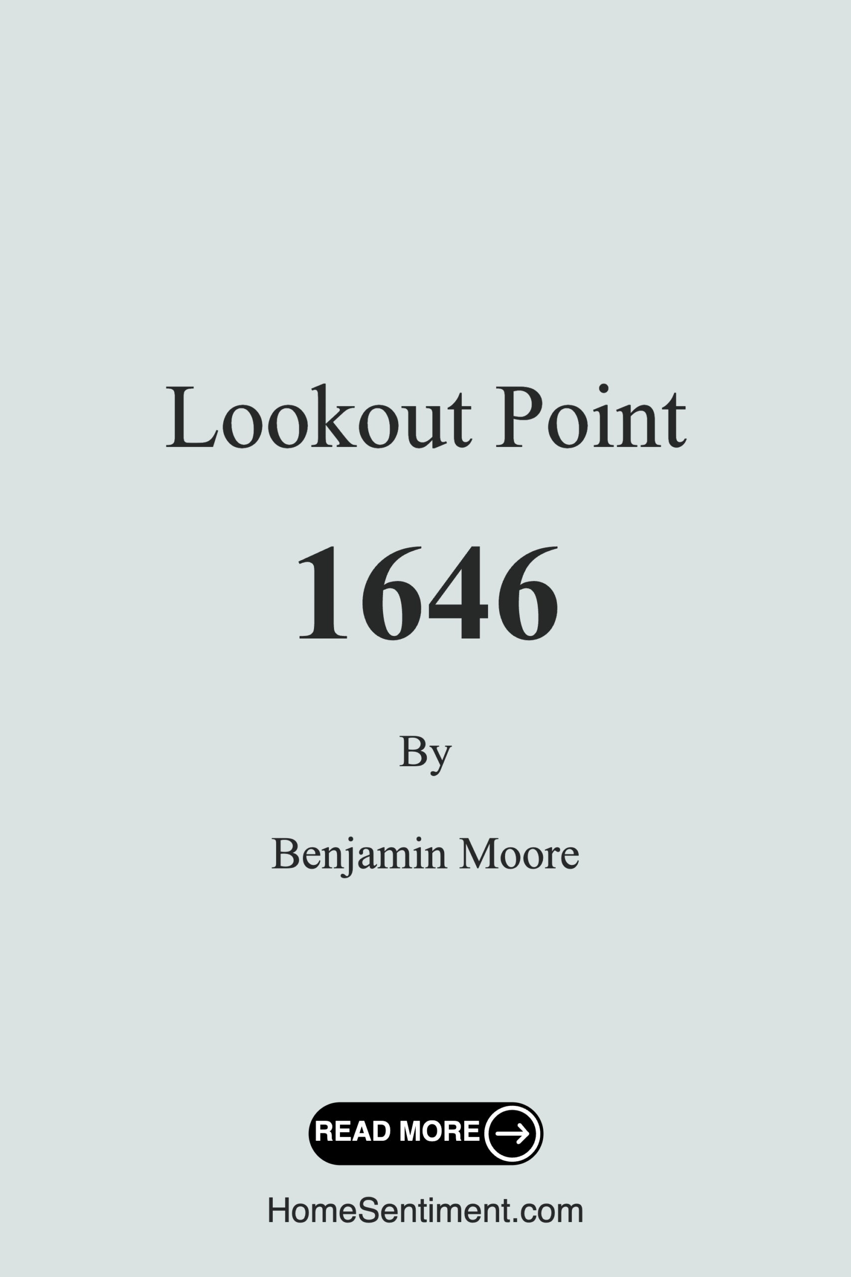 Lookout Point 1646 by Benjamin Moore