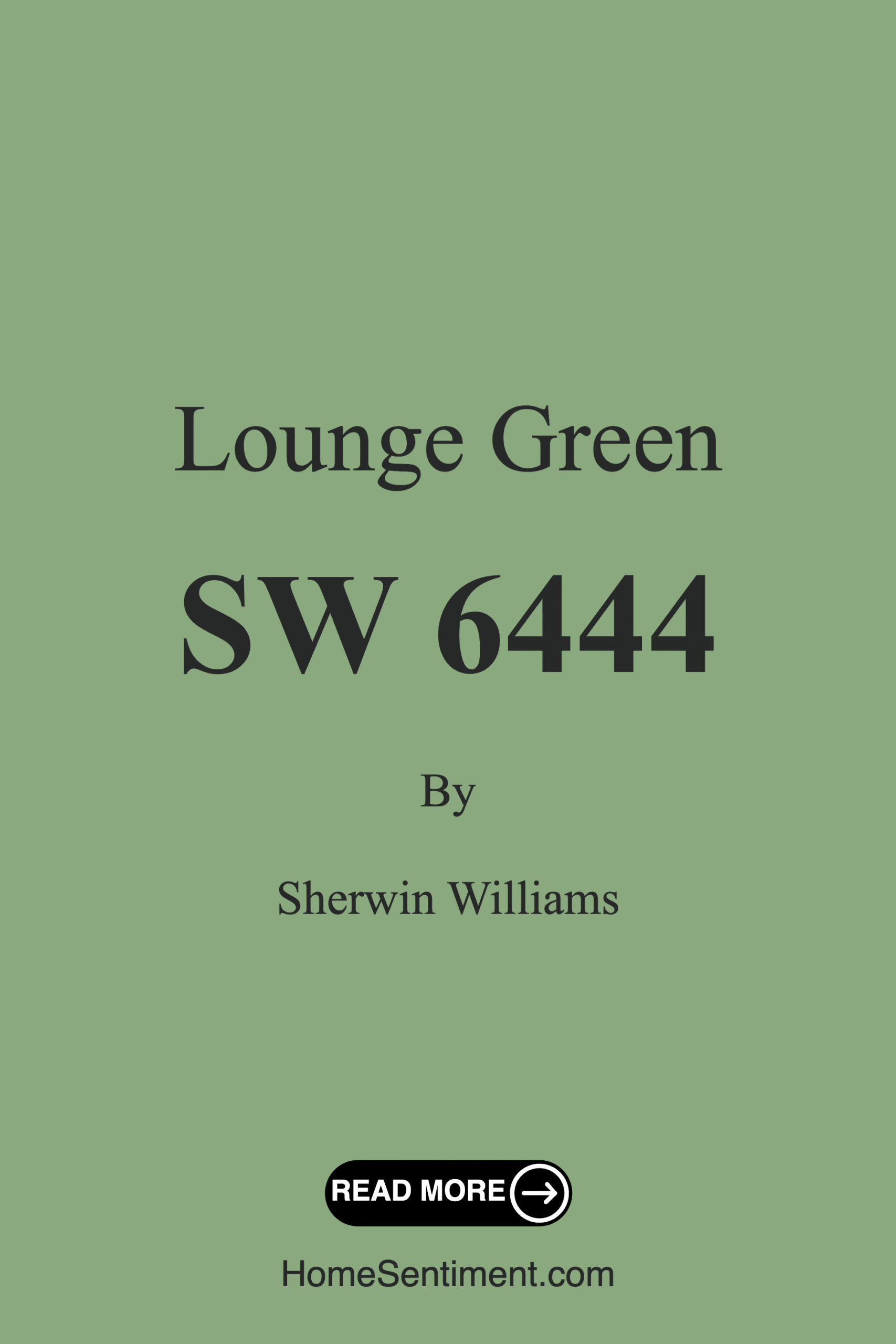 Lounge Green SW 6444 by Sherwin Williams