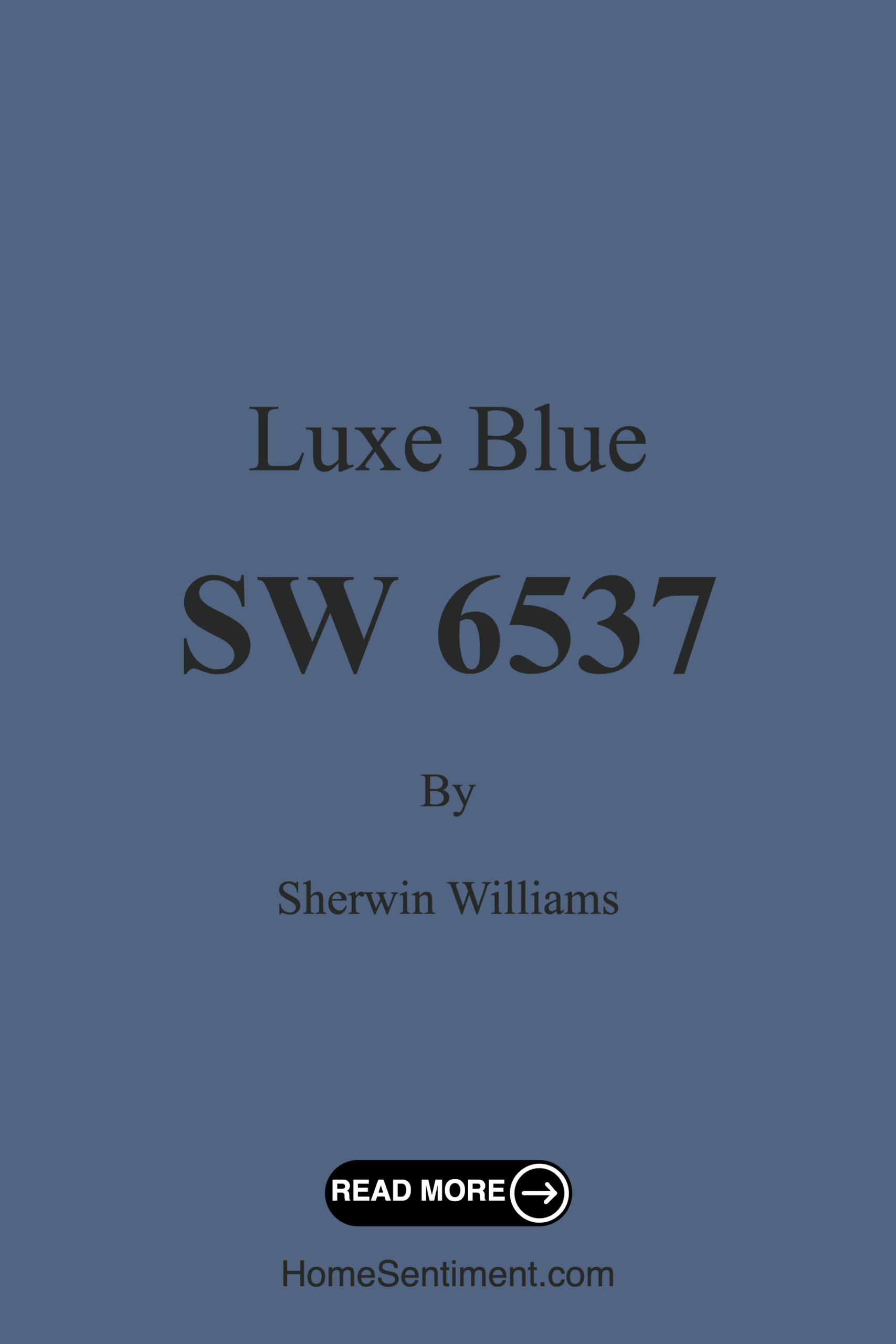 Luxe Blue SW 6537 by Sherwin Williams