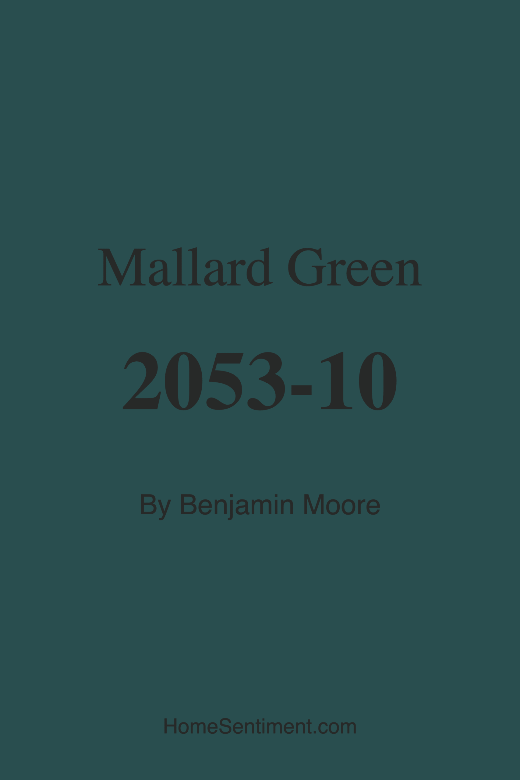 Mallard Green 2053-10 by Benjamin Moore